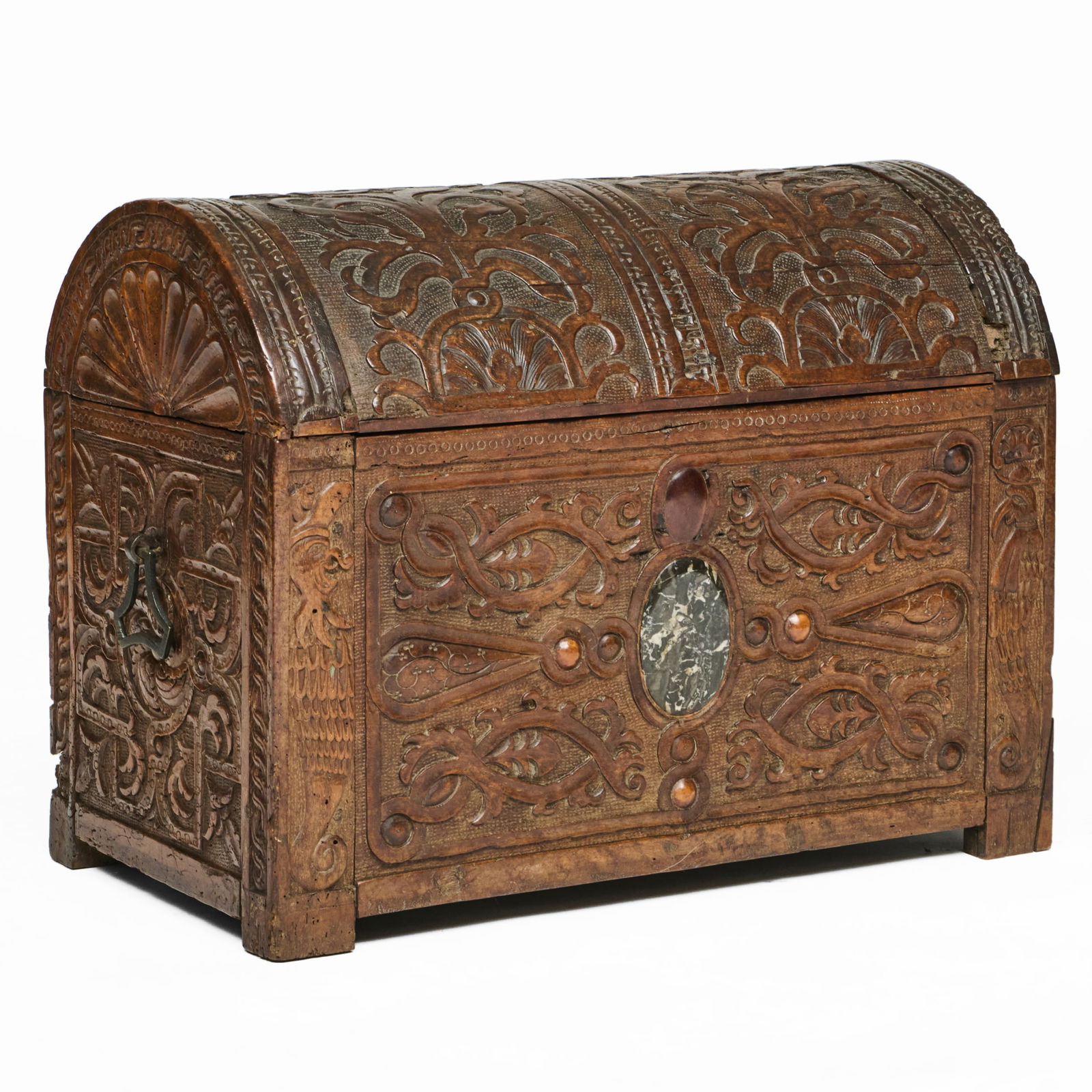 Henri II Carved Walnut Domed Chest (1 of 14)