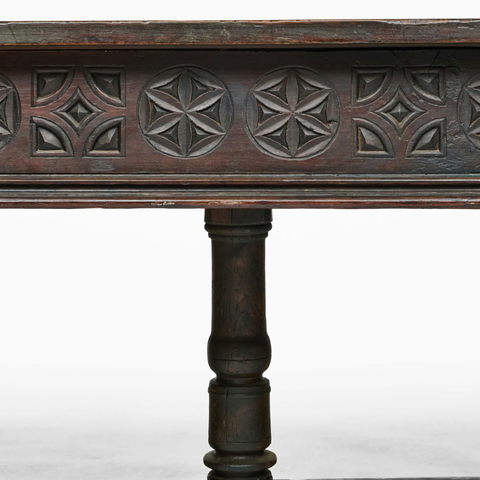 Spanish Baroque Partial Ebonized Library Table - 14