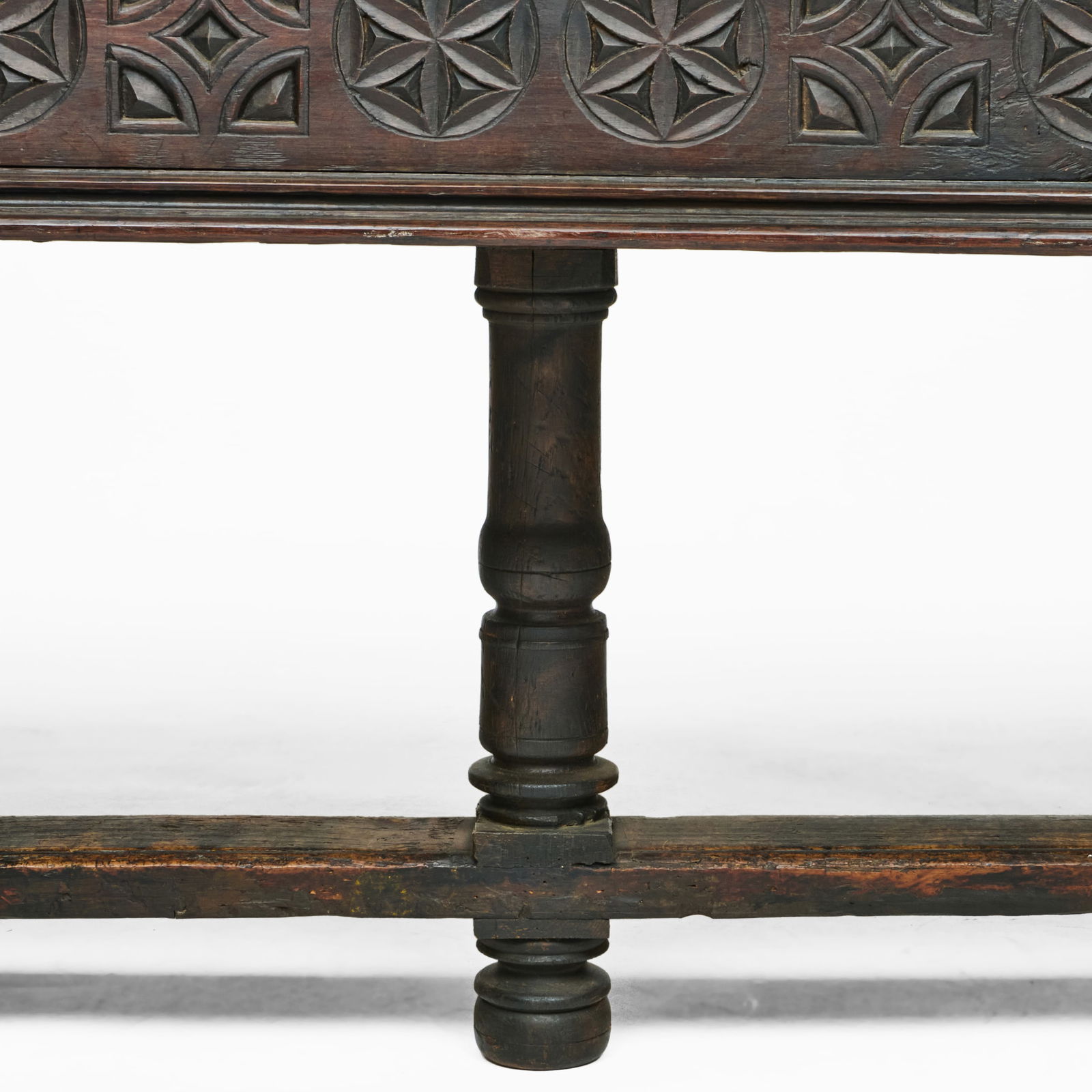 Spanish Baroque Partial Ebonized Library Table - 15