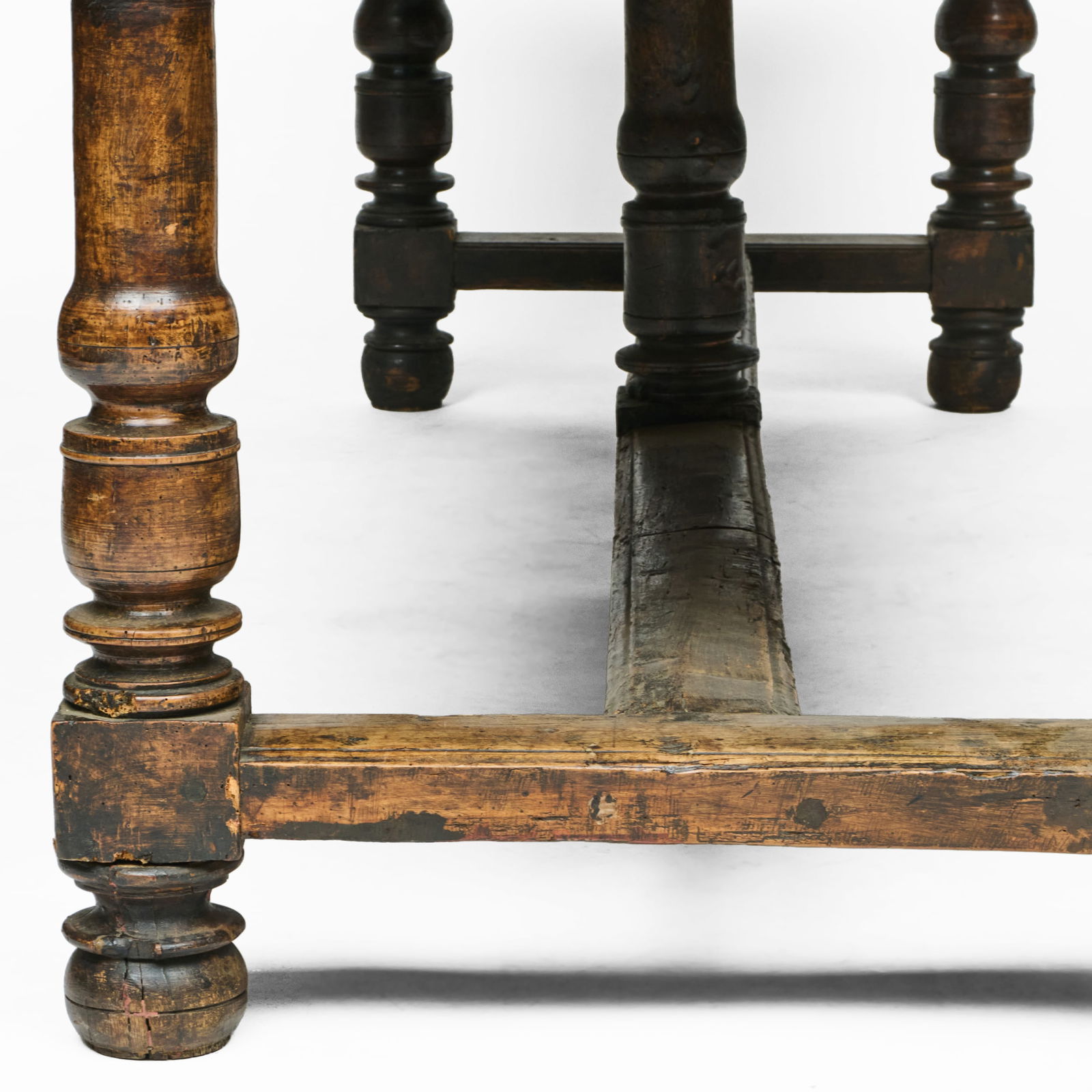 Spanish Baroque Partial Ebonized Library Table - 19