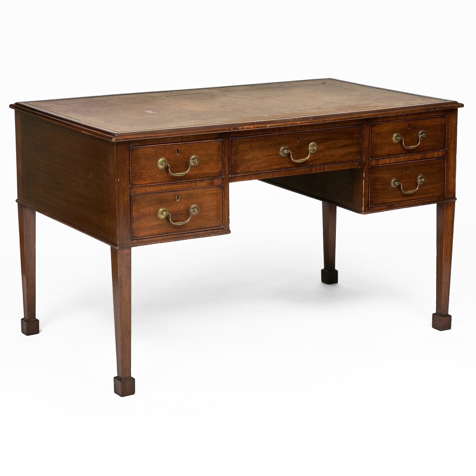 George III Style Mahogany Desk (1 of 8)