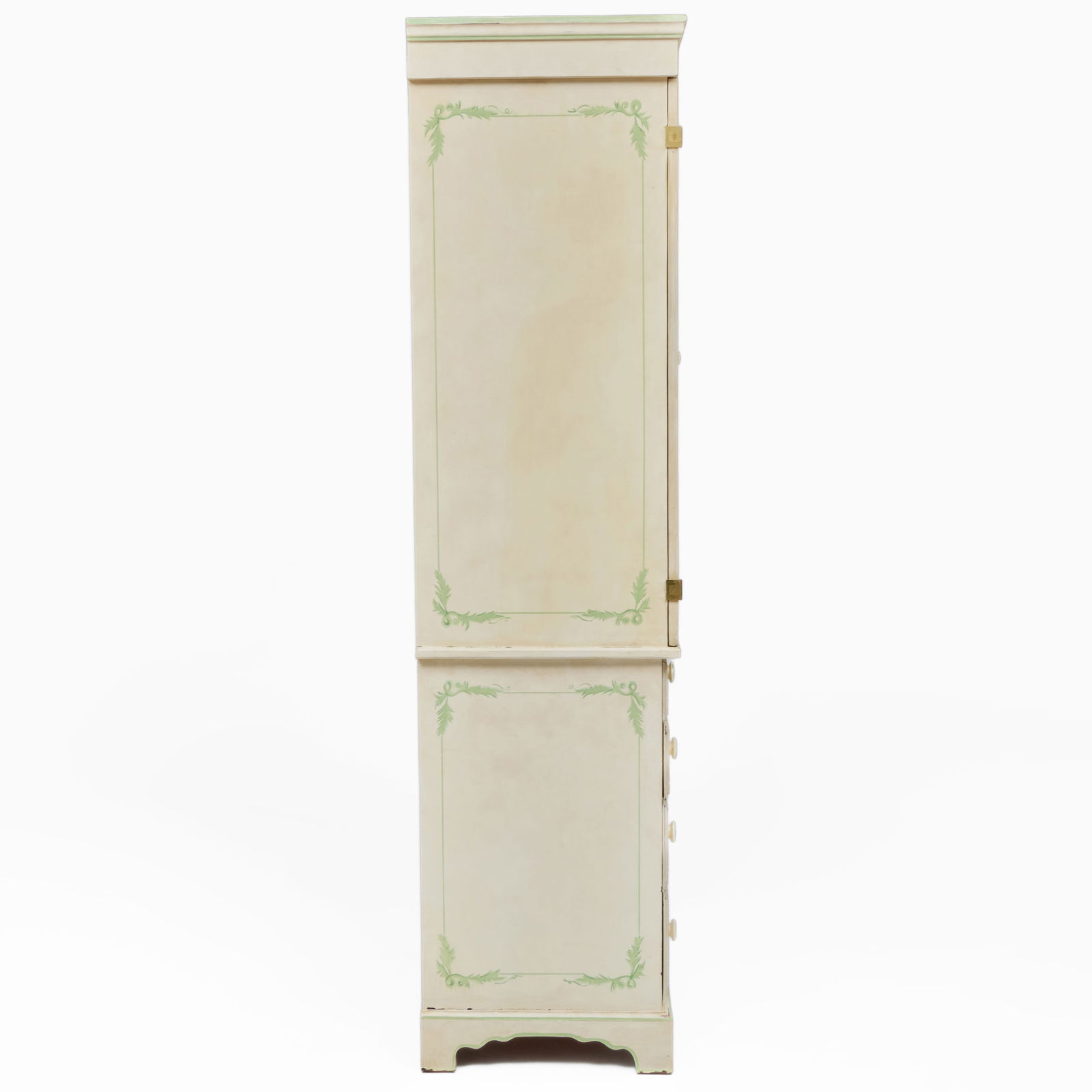 Painted Trelliswork Cupboard - 7