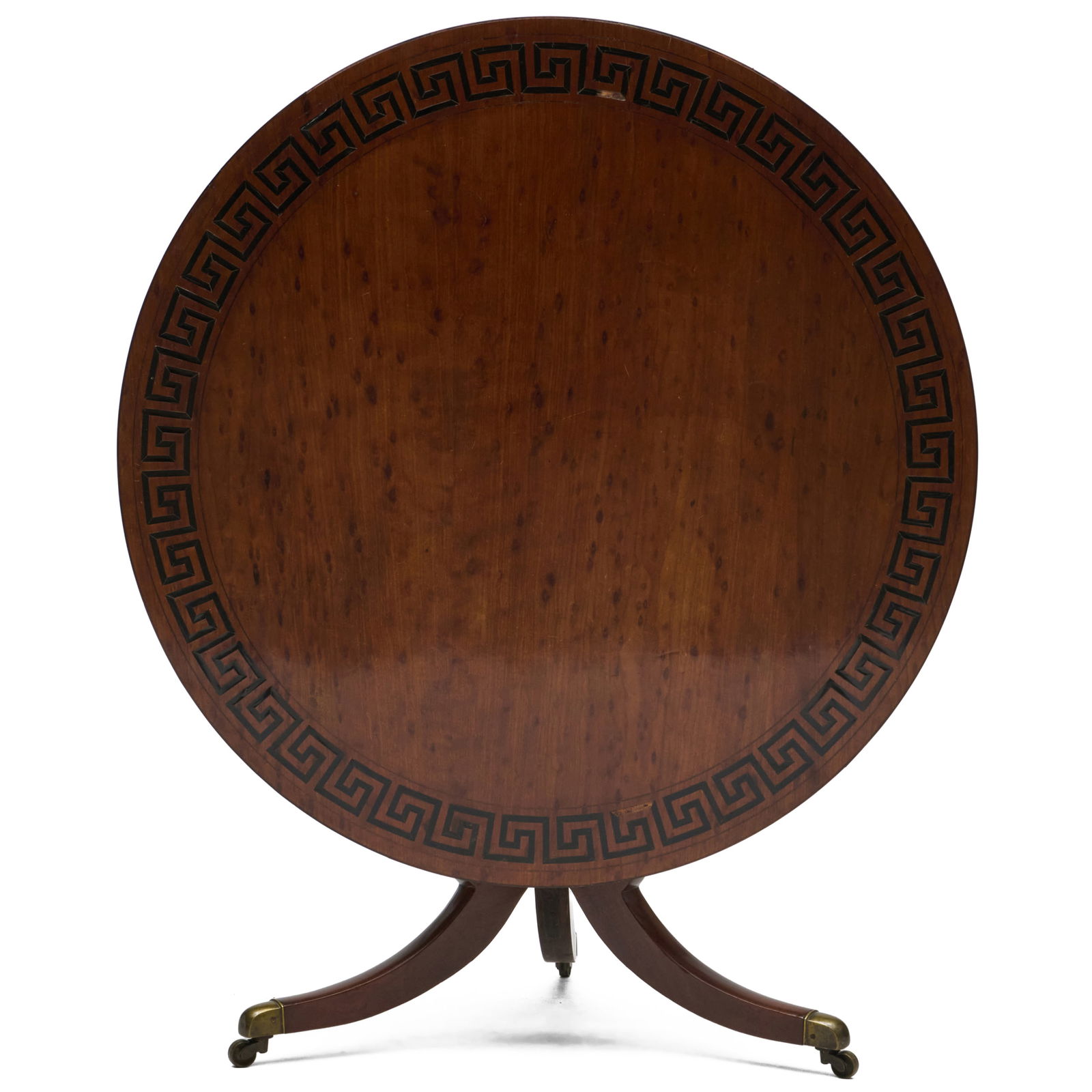 Biedermeier Mahogany and Ebony Inlaid Tilt-Top Center Table (1 of 10)