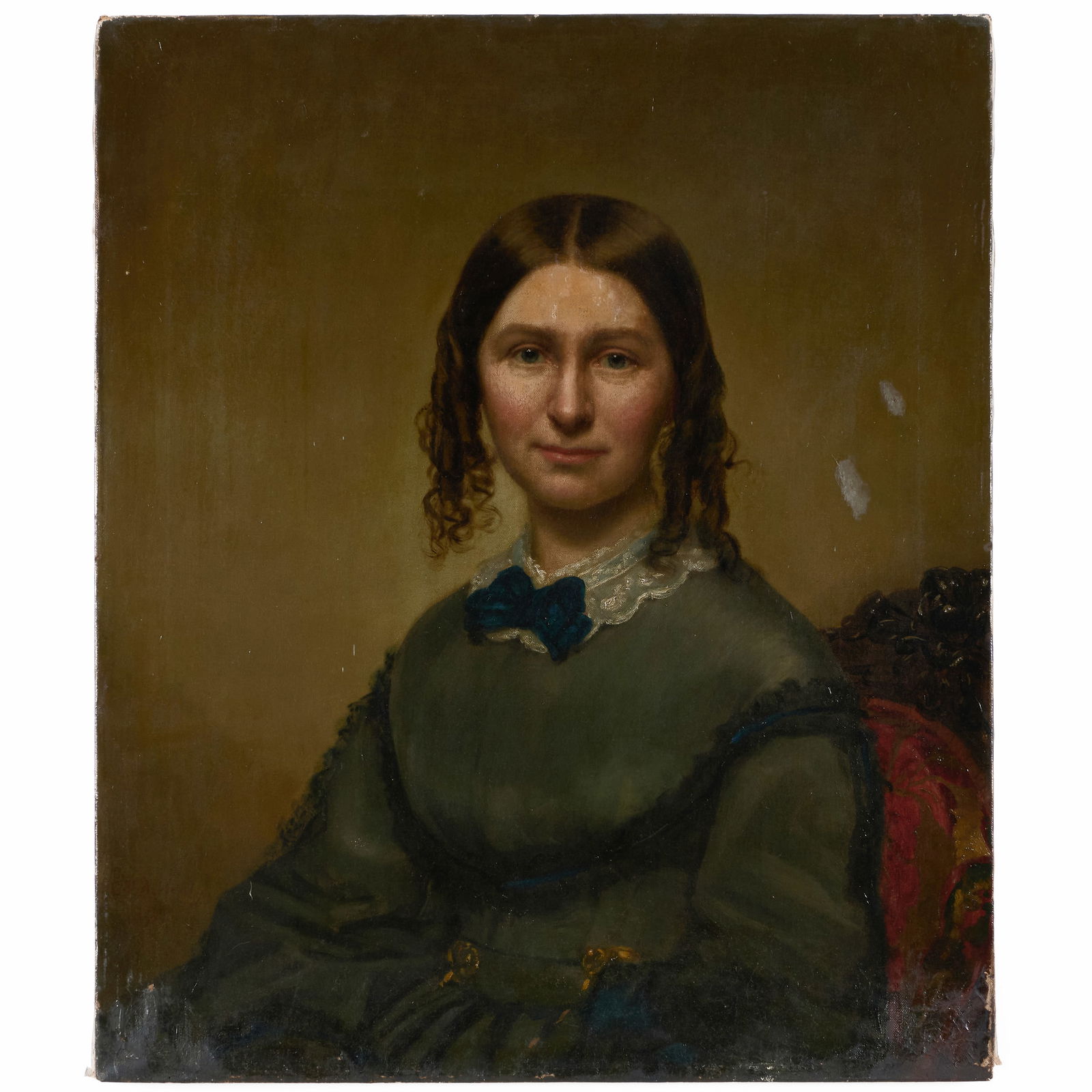 Style of George Peter Alexander Healy (1813-1894): Portrait of a Young Woman: Style of George Peter Alexander Healy (1813-1894): Portrait of a Young Woman Oil on canvas, unsigned. 30 x 25 in., unframed. Private Collection, New York.
