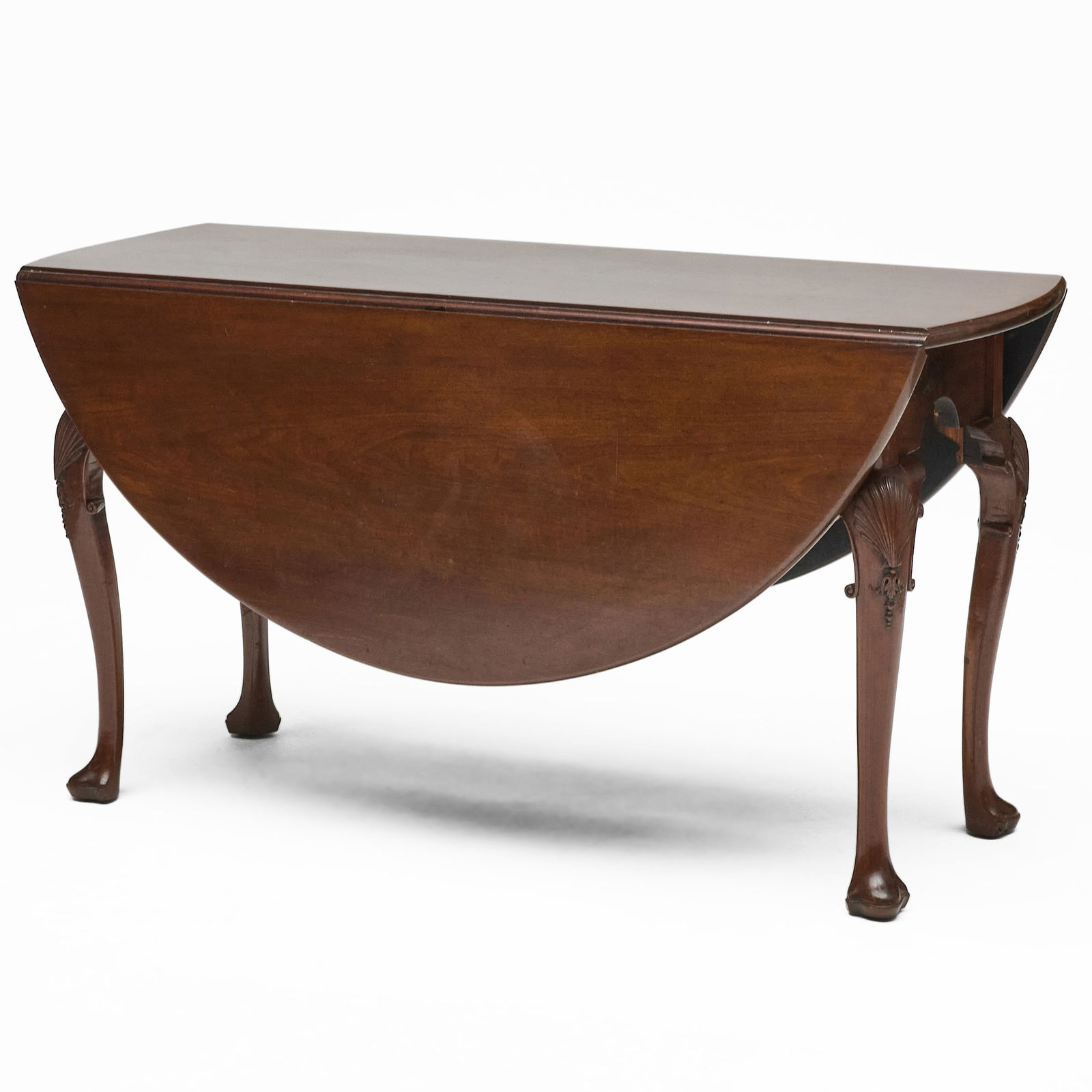 George II Mahogany Circular Drop Leaf Dining Table, Irish (1 of 6)