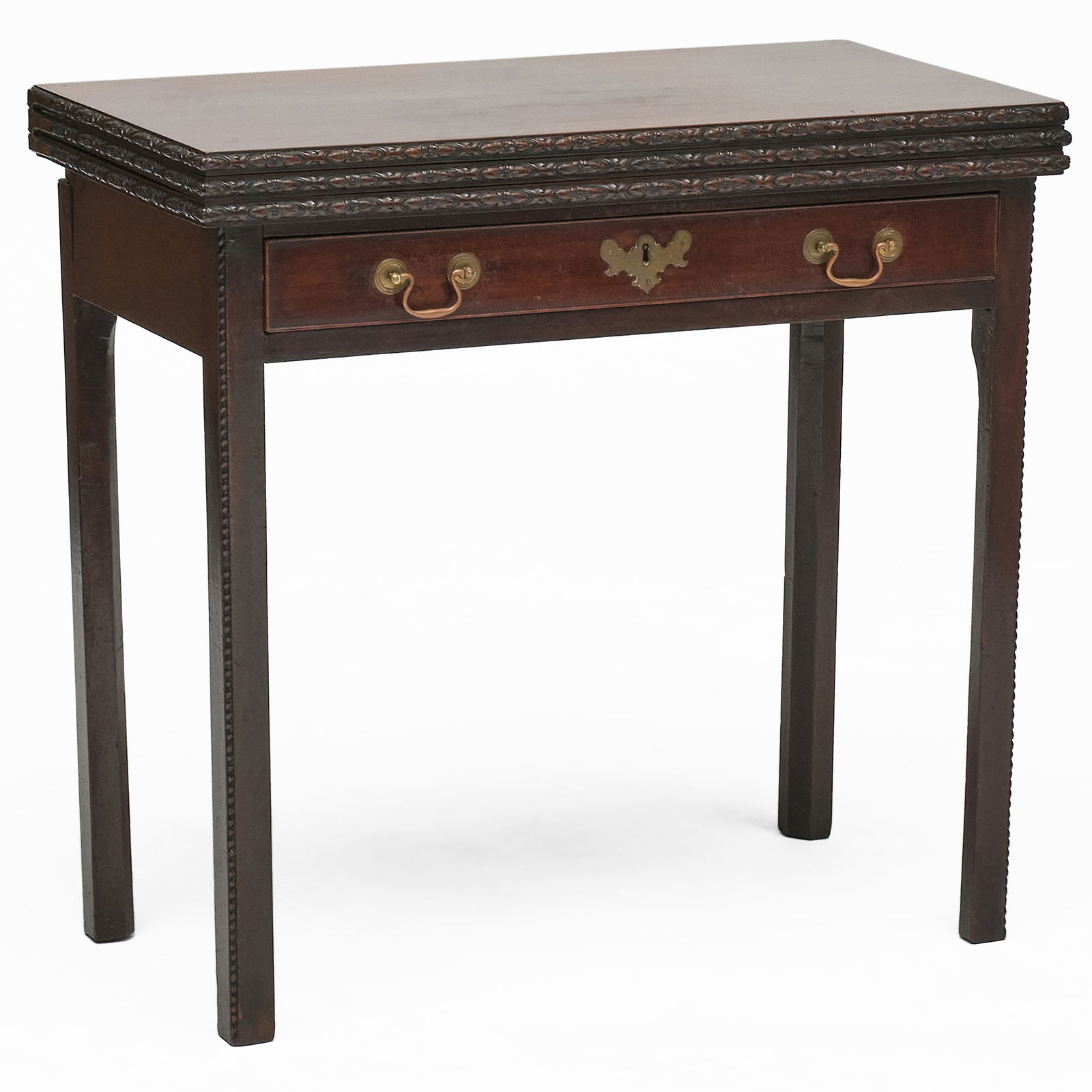 George III Mahogany Triple-Top Gateleg Games Table (1 of 13)
