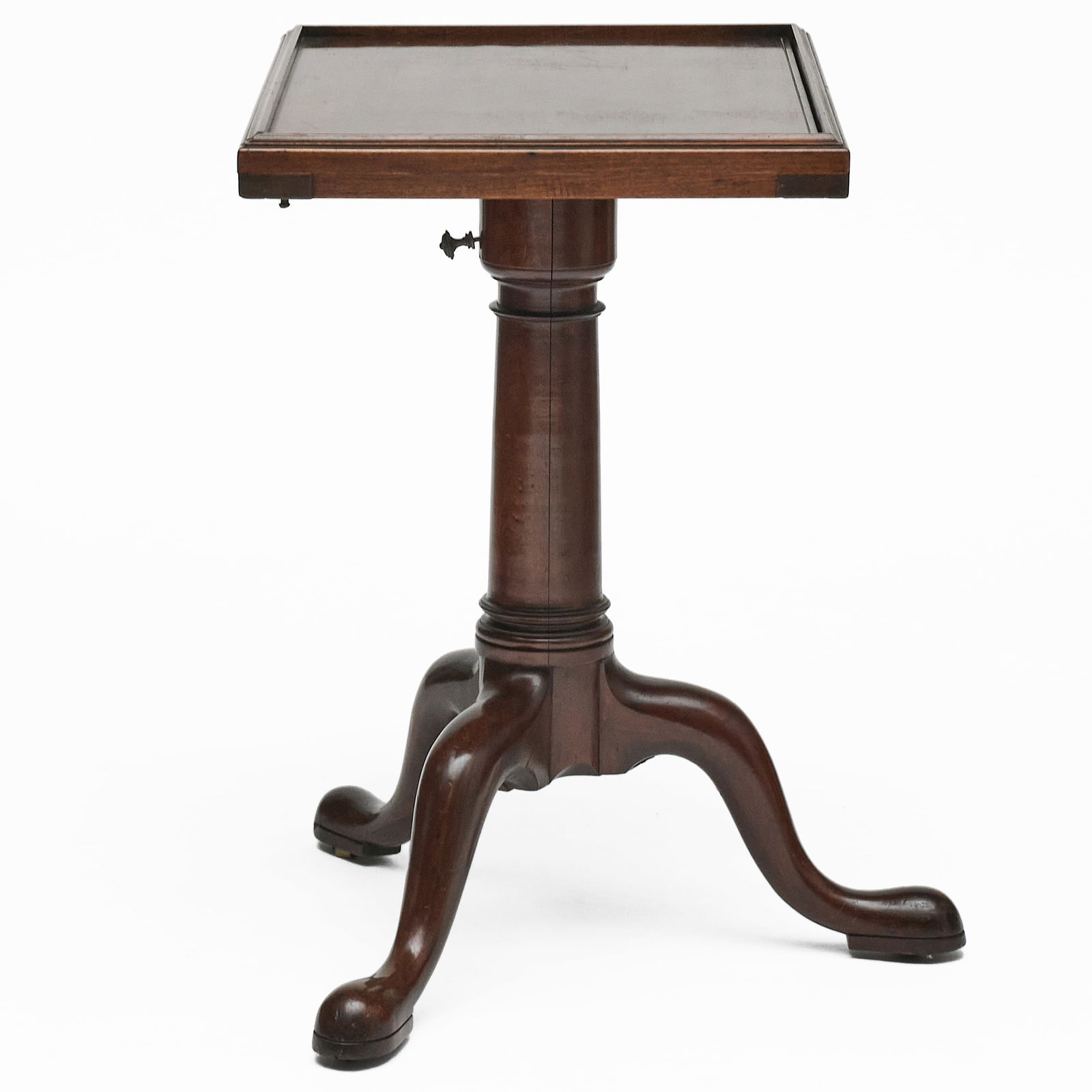 George III Mahogany Adjustable Reading Table - 6