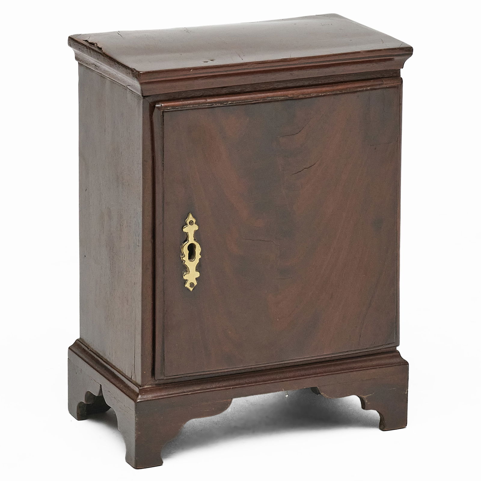 George III Mahogany Table Cabinet: George III Mahogany Table Cabinet 11 1/4 x 8 1/2 x 5 1/4 in. Herbert Schiffer Antiques, Eaton, PA.Property from the Collection of a Prominent Long Island Family.