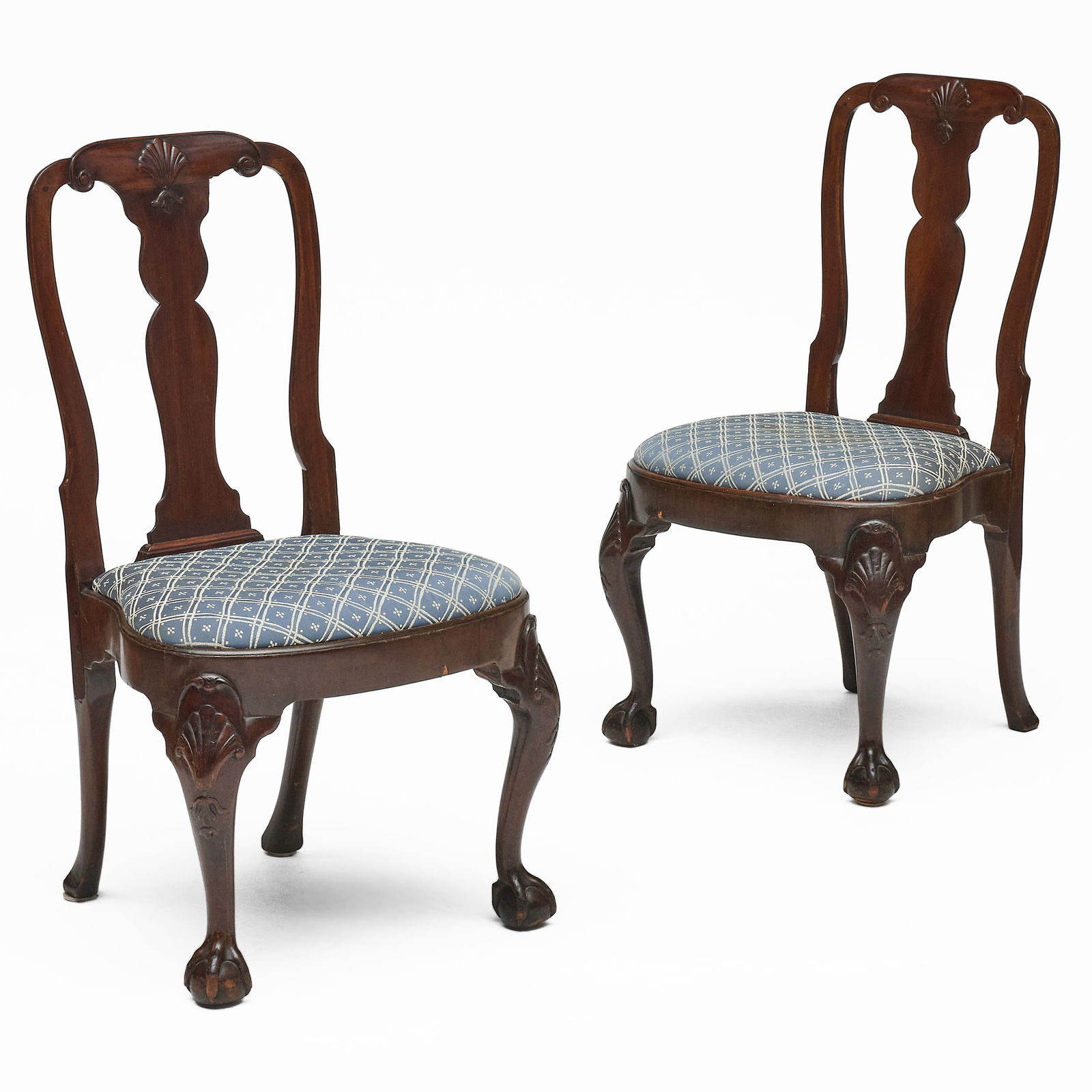 Pair of George II Mahogany Side Chairs (1 of 7)