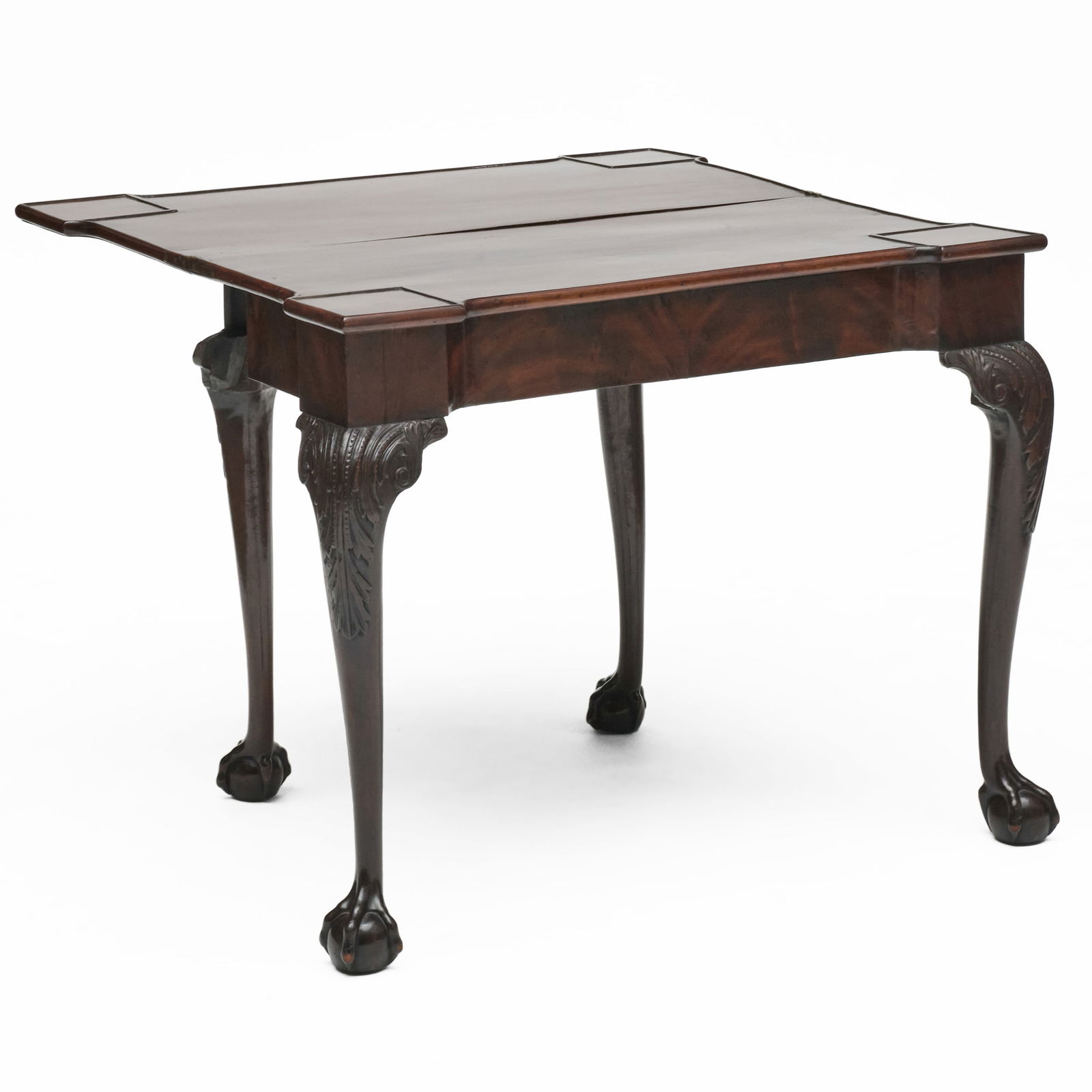 George II Mahogany Double Gateleg Games Table (1 of 7)