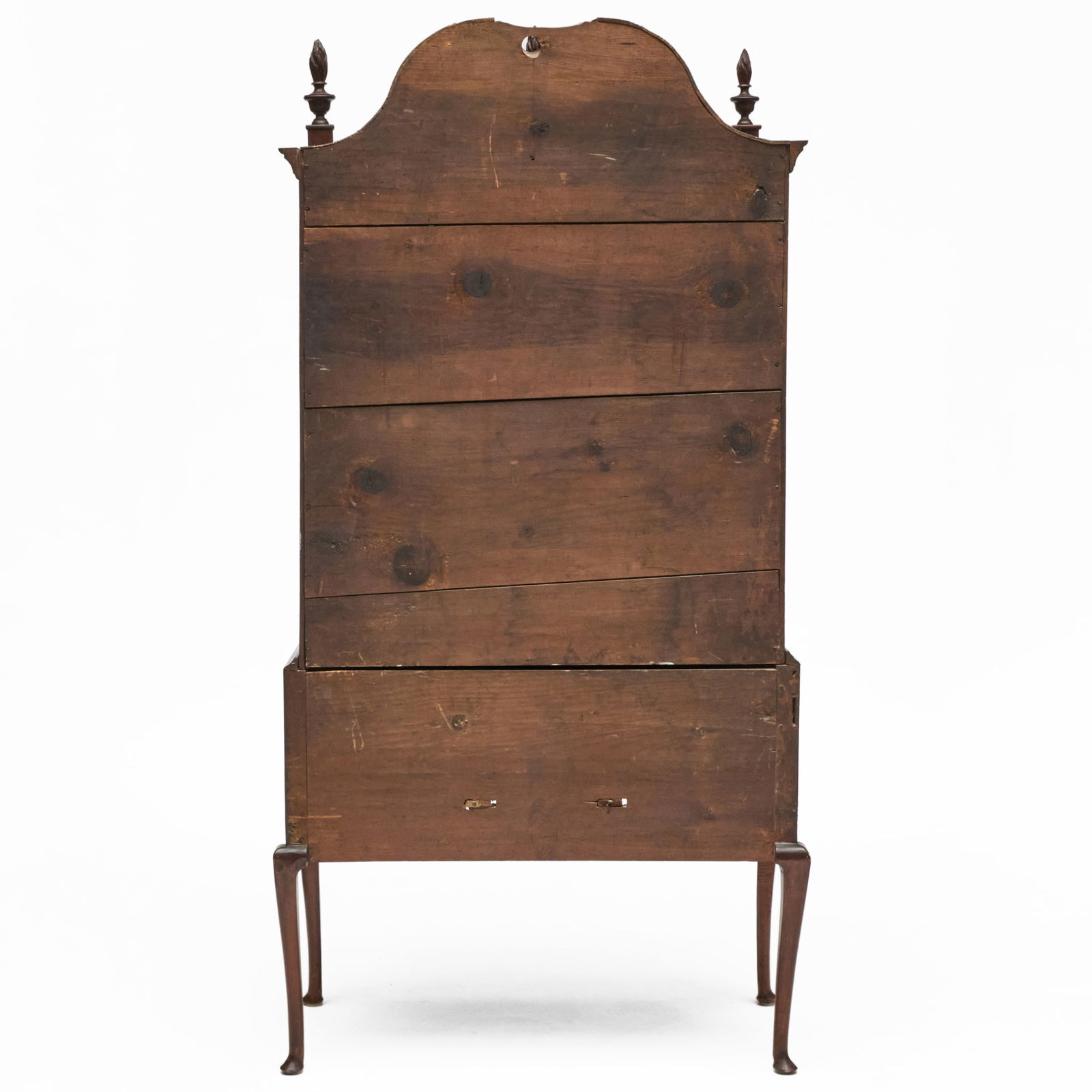 Queen Anne Figured Maple Bonnet Top Highboy - 4