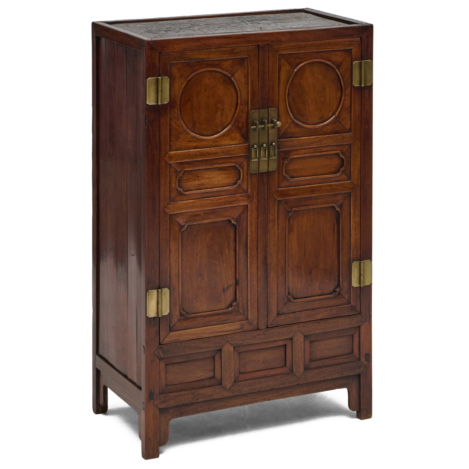 Chinese Brass-Mounted Hardwood Cabinet (1 of 11)