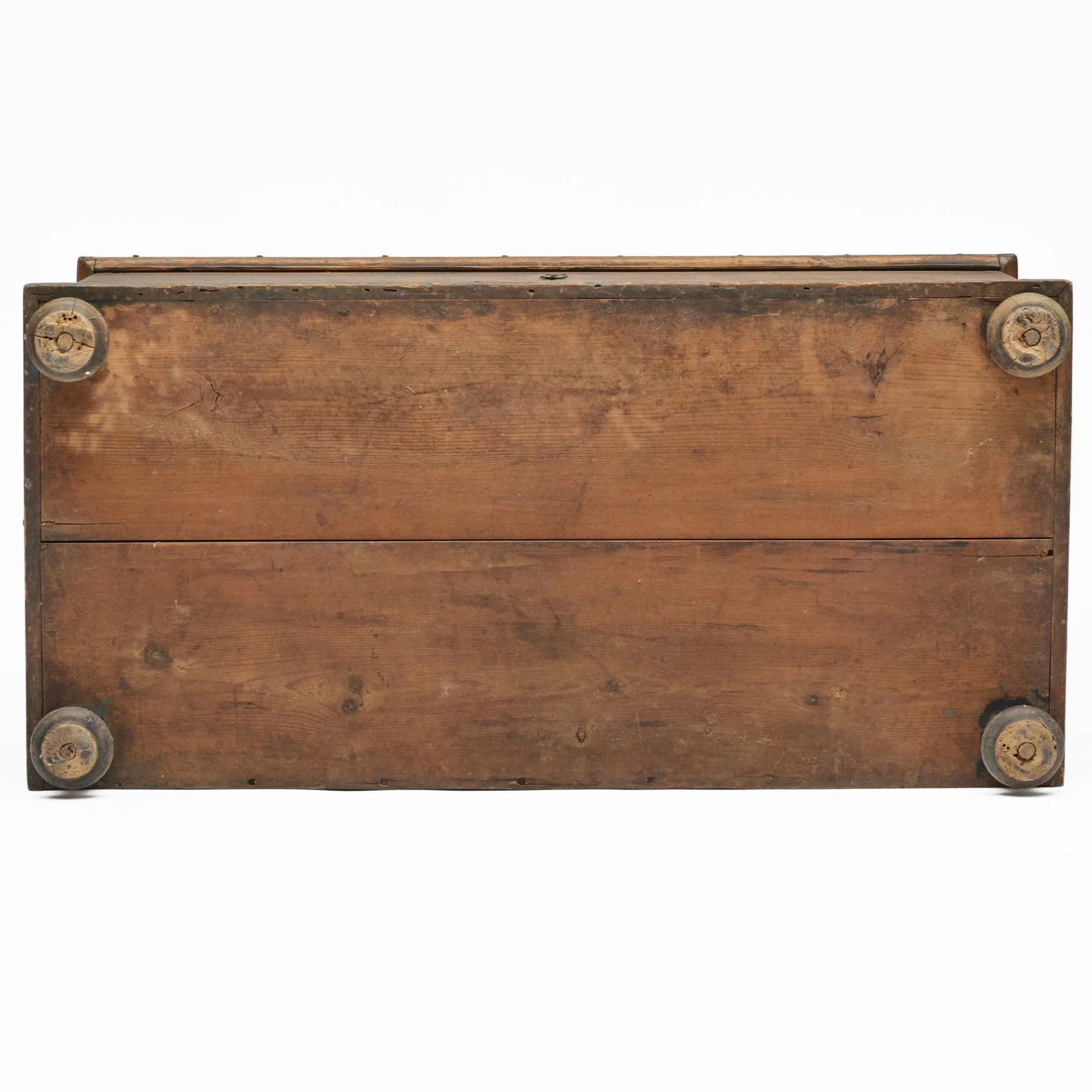 Sponge Painted Pine Blanket Chest - 11