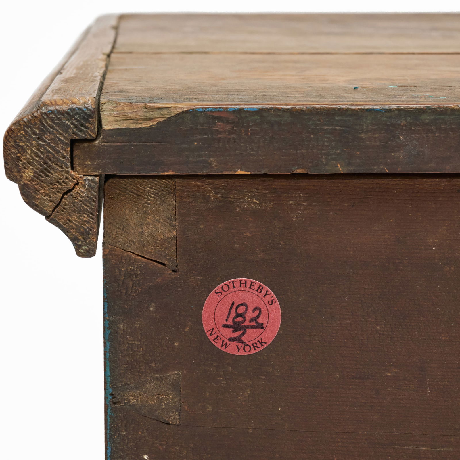 Sponge Painted Pine Blanket Chest - 8