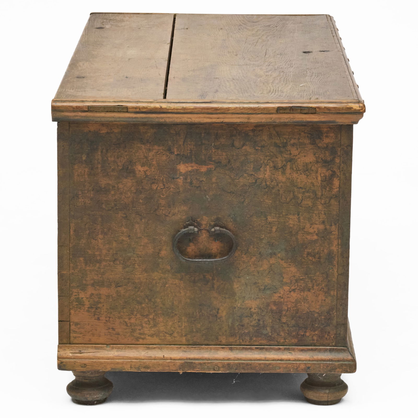 Sponge Painted Pine Blanket Chest - 9