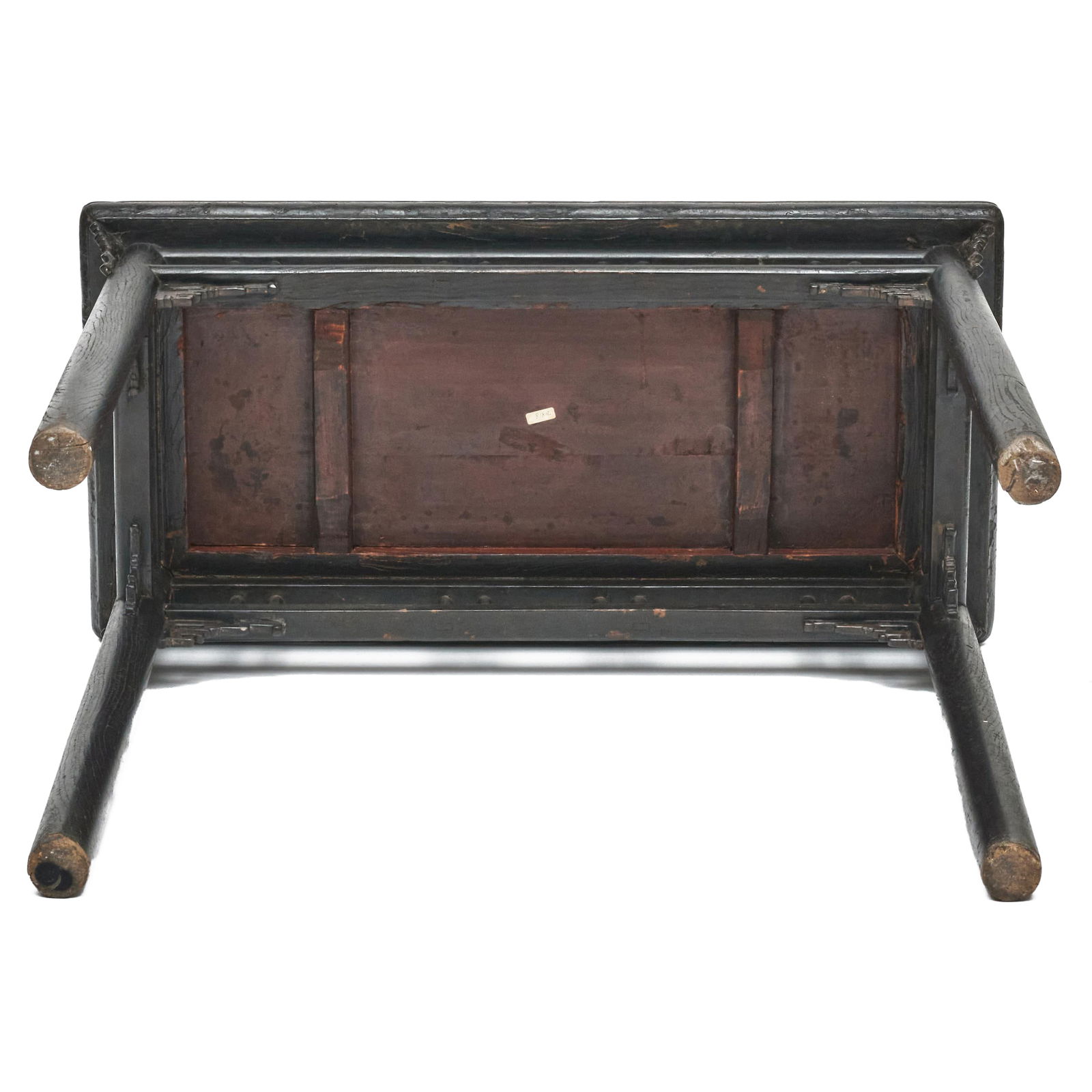 Chinese Black Painted Elm Side Table - 7