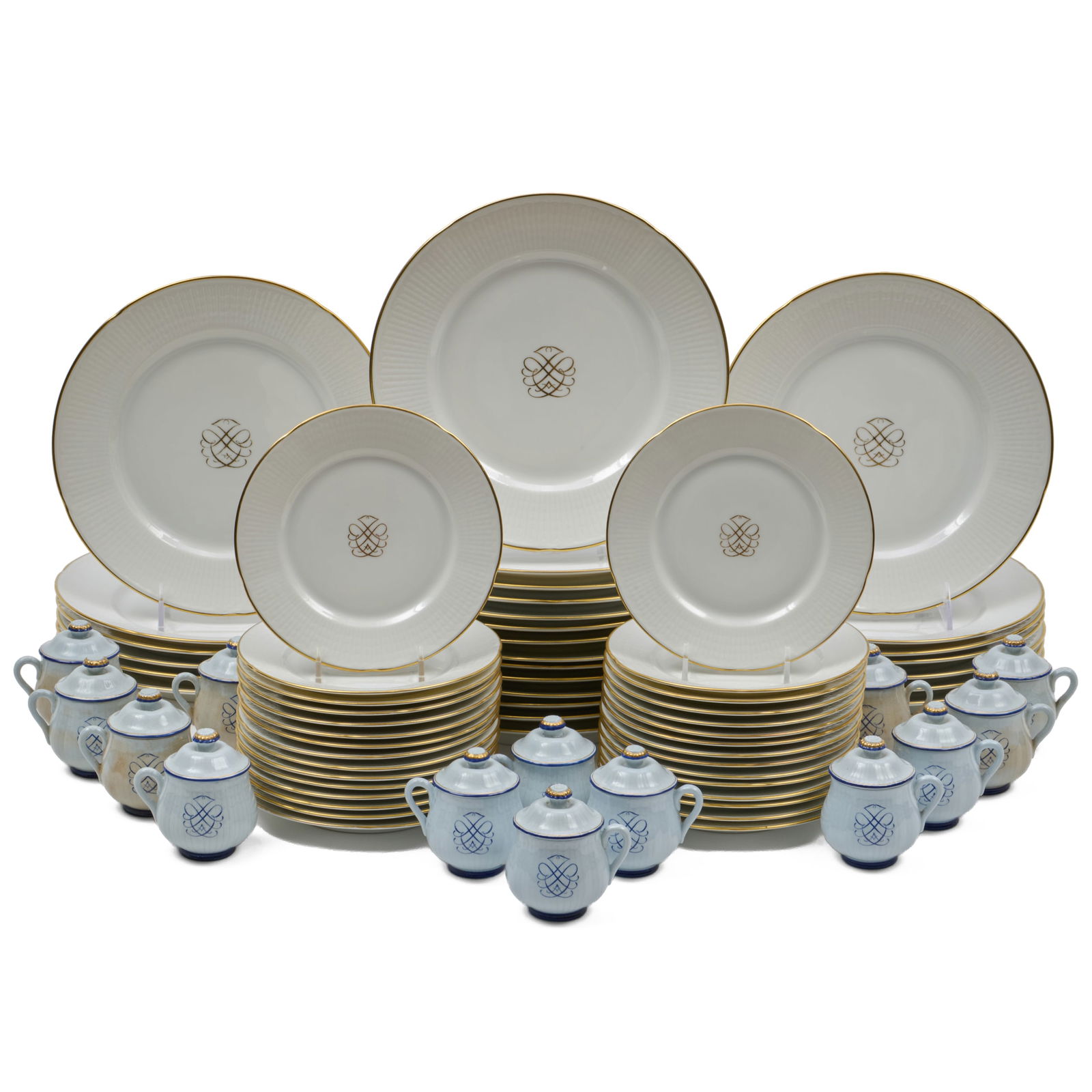 Rorstrand Gilt Porcelain Part Dinner Service (1 of 20)