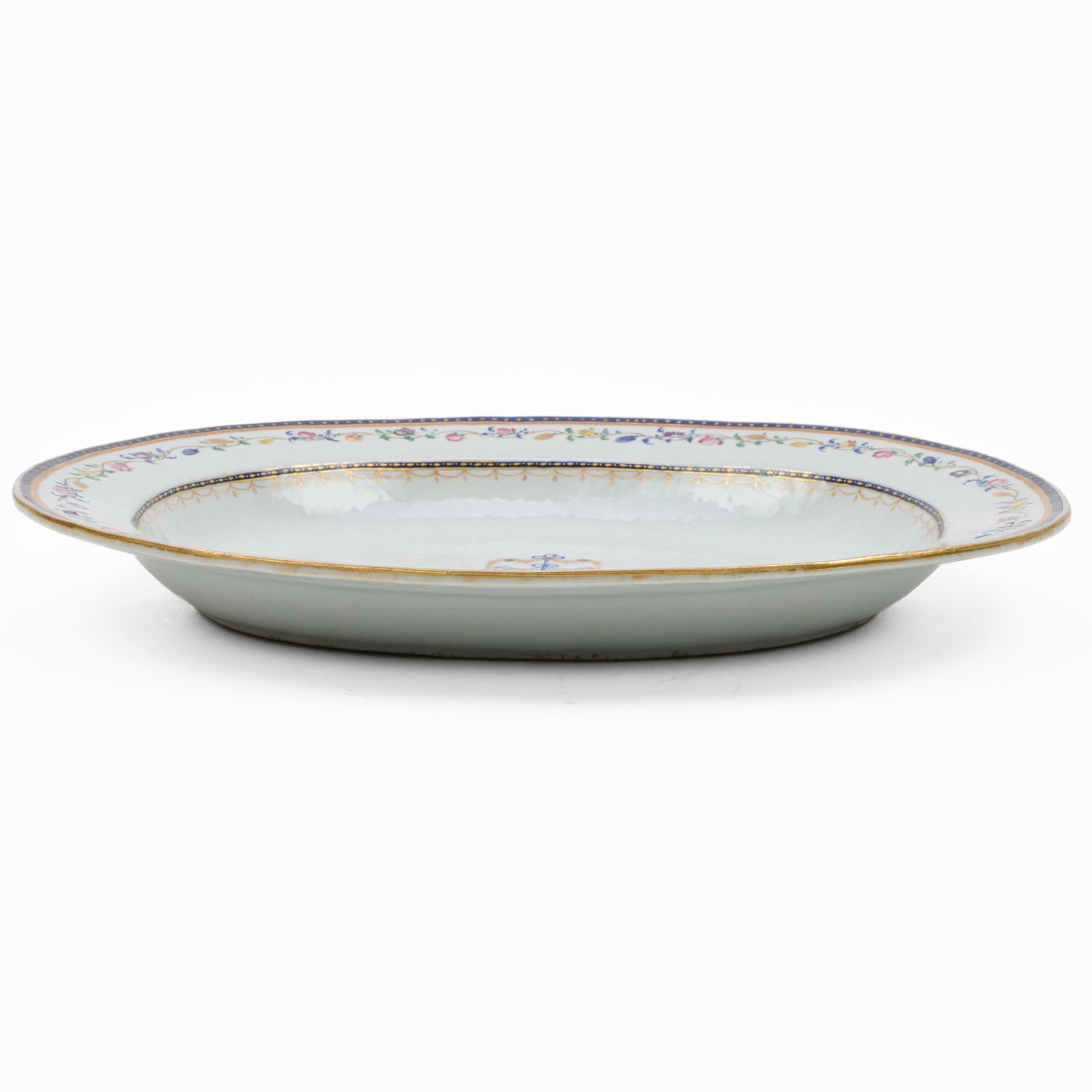 Chinese Export Porcelain Monogrammed Serving Platter - 3
