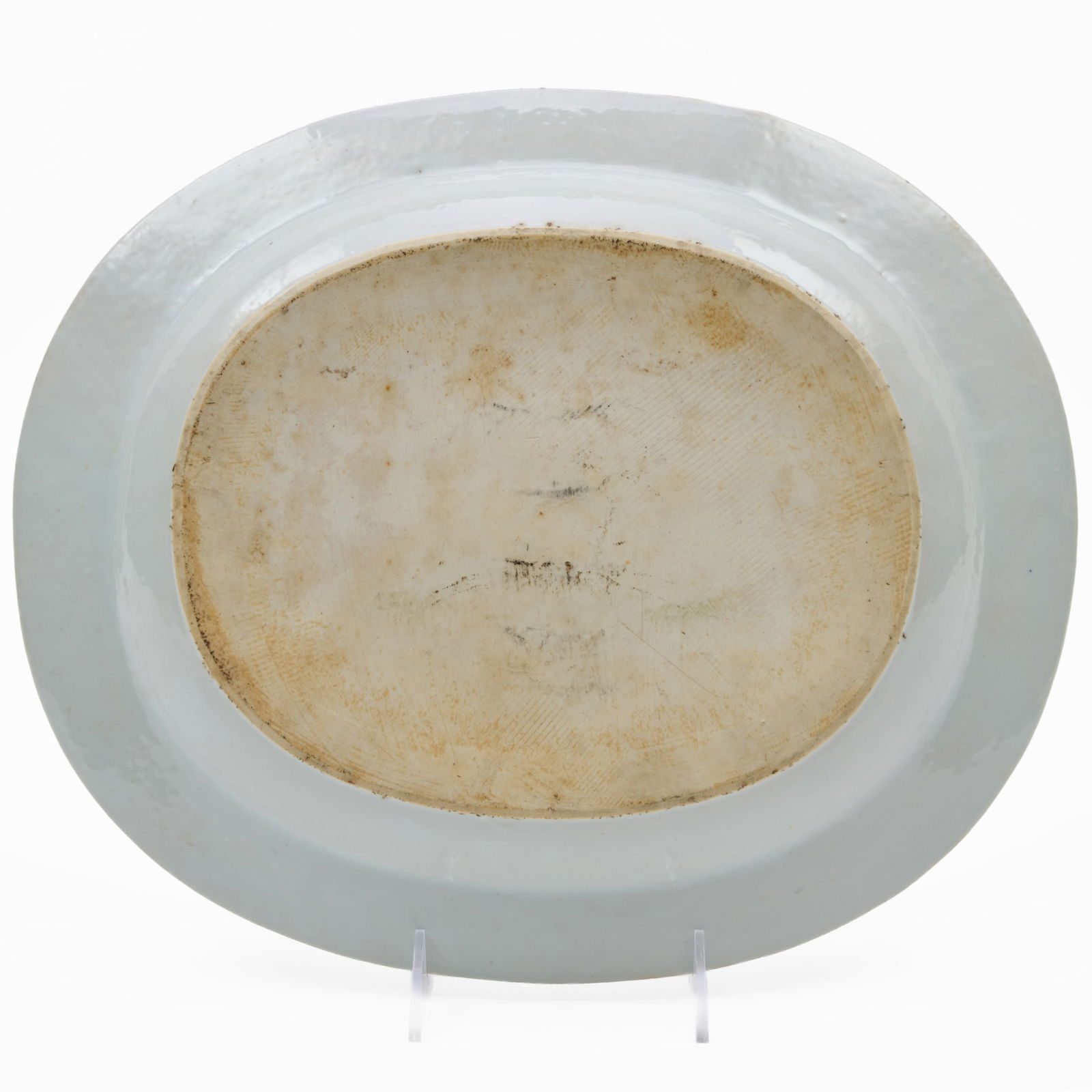 Chinese Export Porcelain Monogrammed Serving Platter - 4