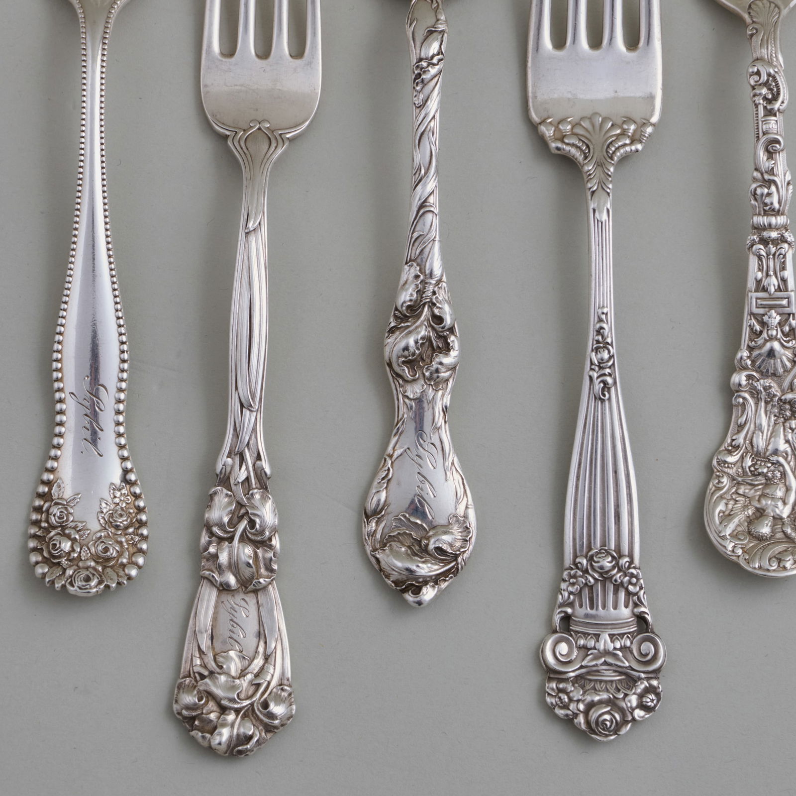 Assembled American Silver Flatware Service - 7