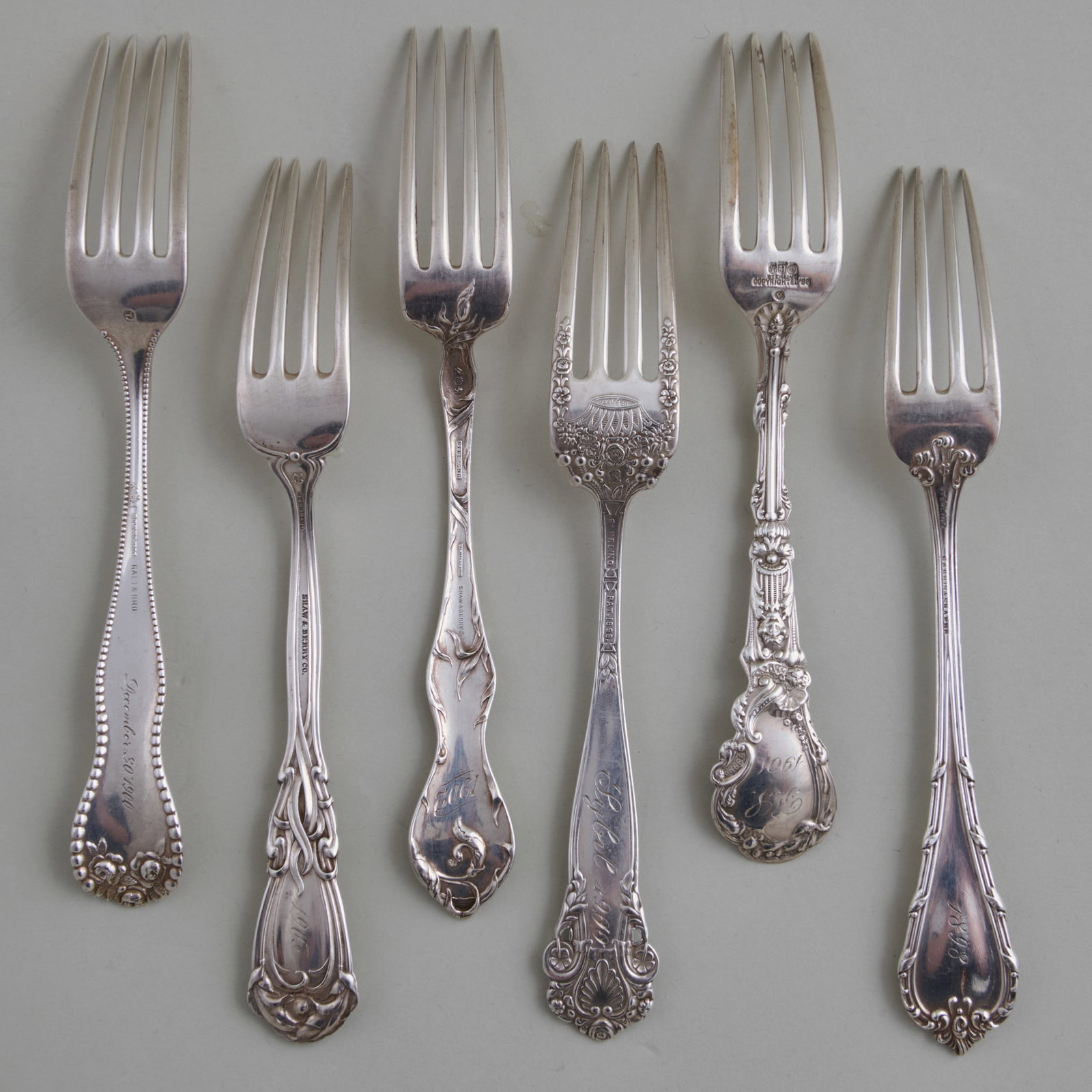 Assembled American Silver Flatware Service - 9