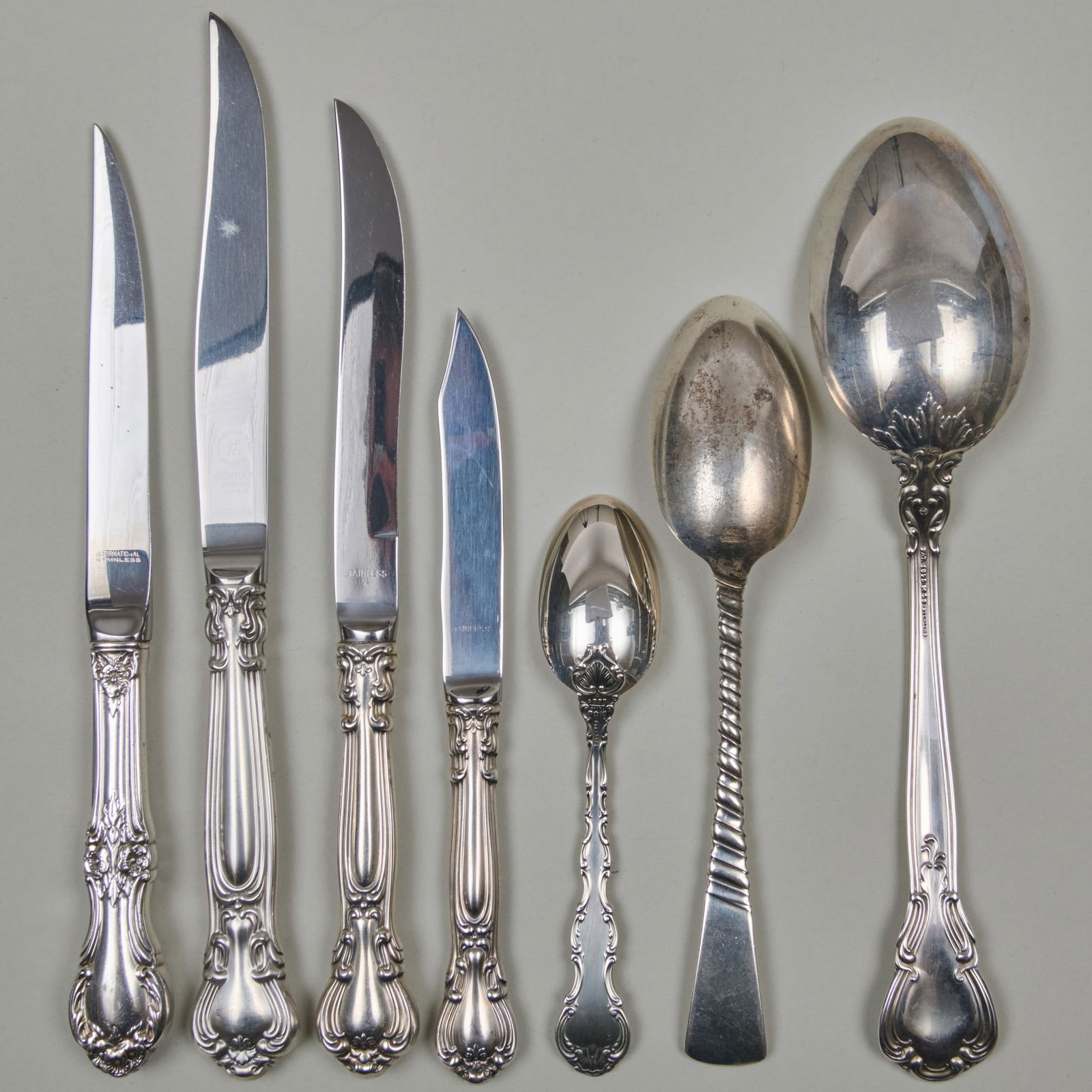Assembled Silver Part Flatware Service - 4