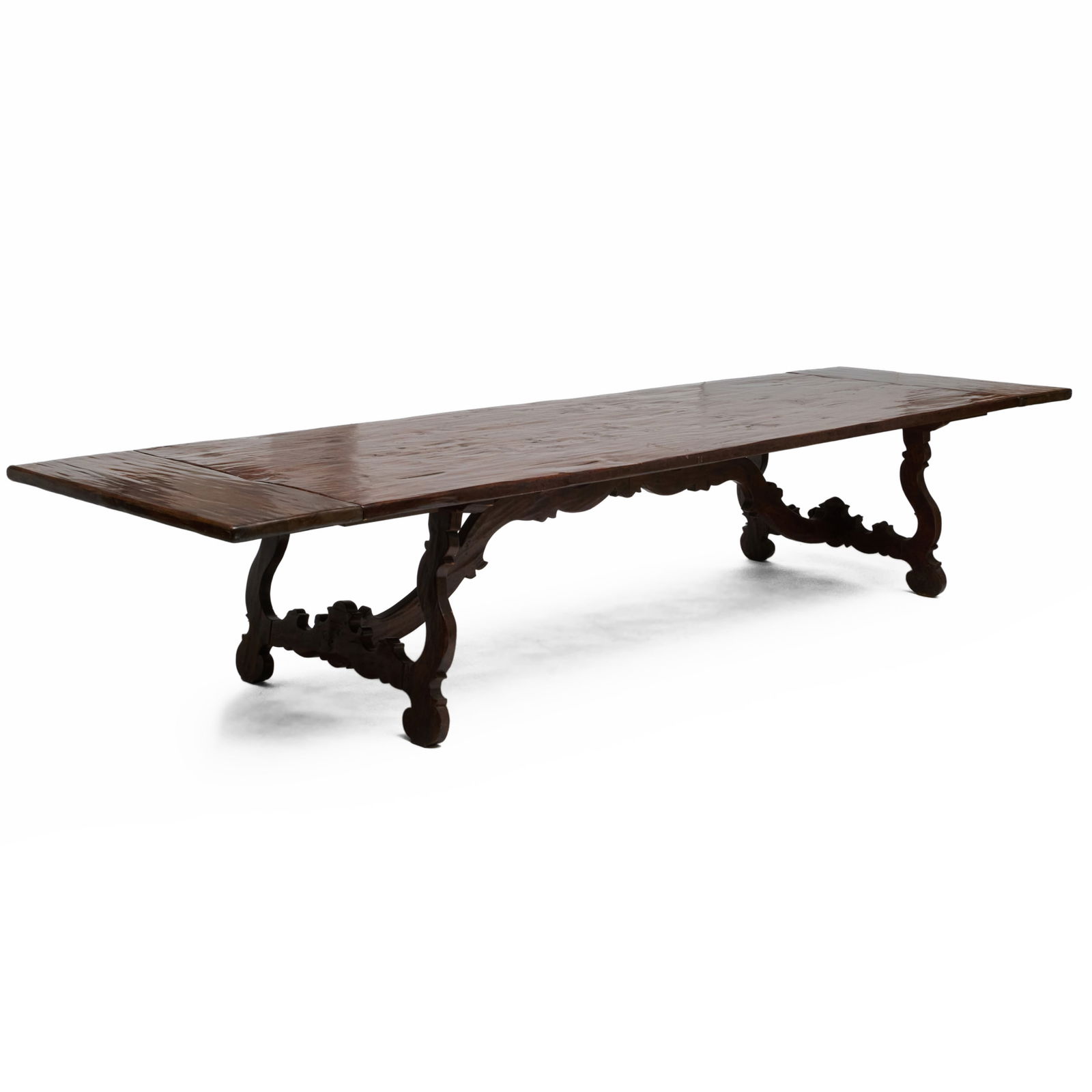 Italian Baroque Style Walnut Dining Table (1 of 18)