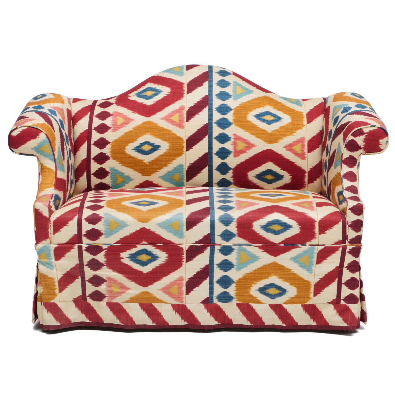 George III Style Camelback Settee - 2