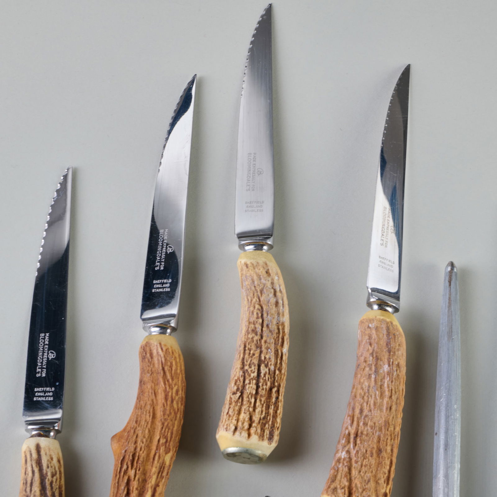 Assembled Horn Handled Flatware Service - 9