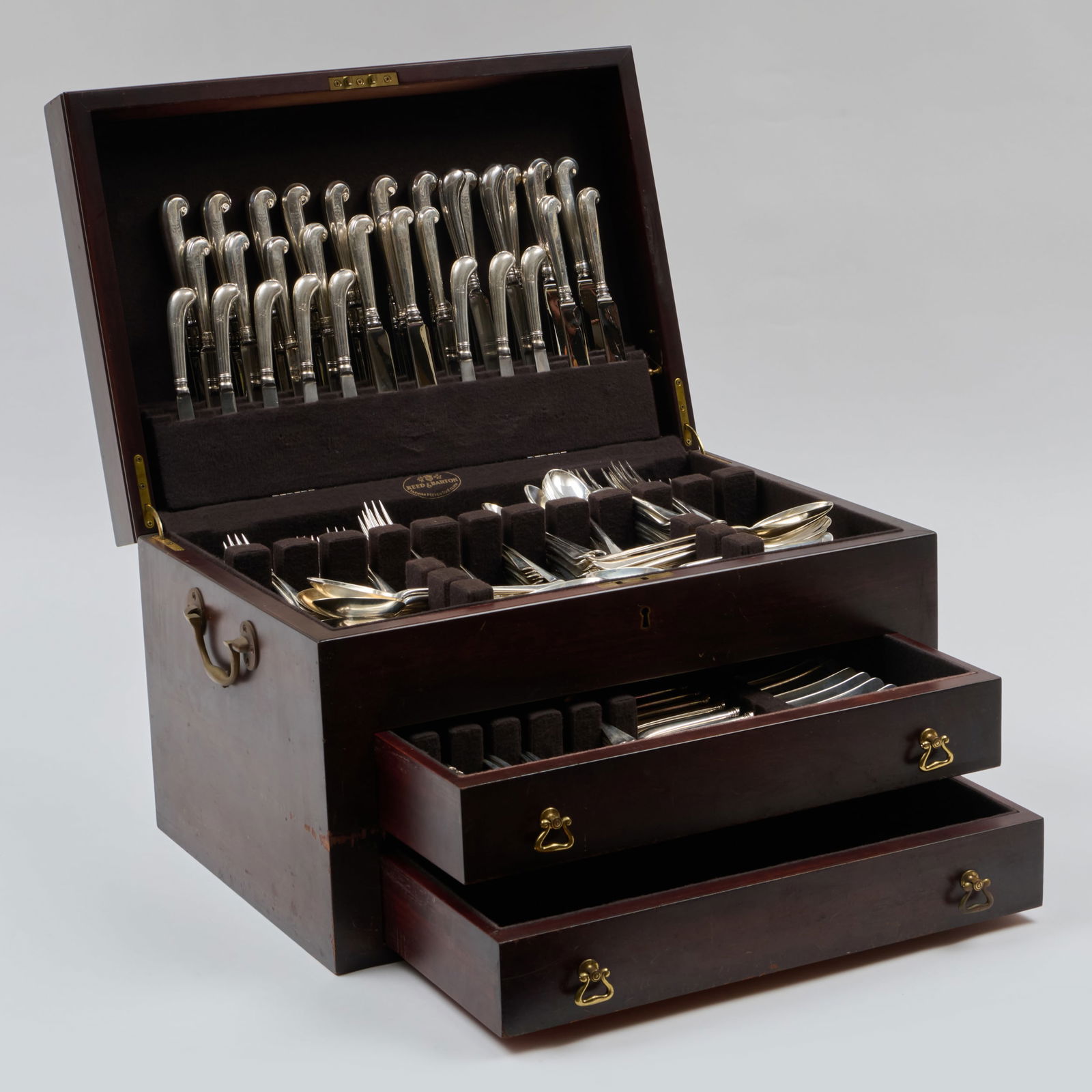 Assembled George V Silver Flatware Service - 12