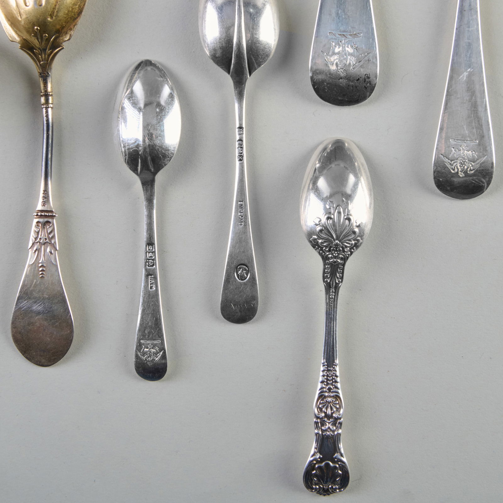 Assembled George V Silver Flatware Service - 18
