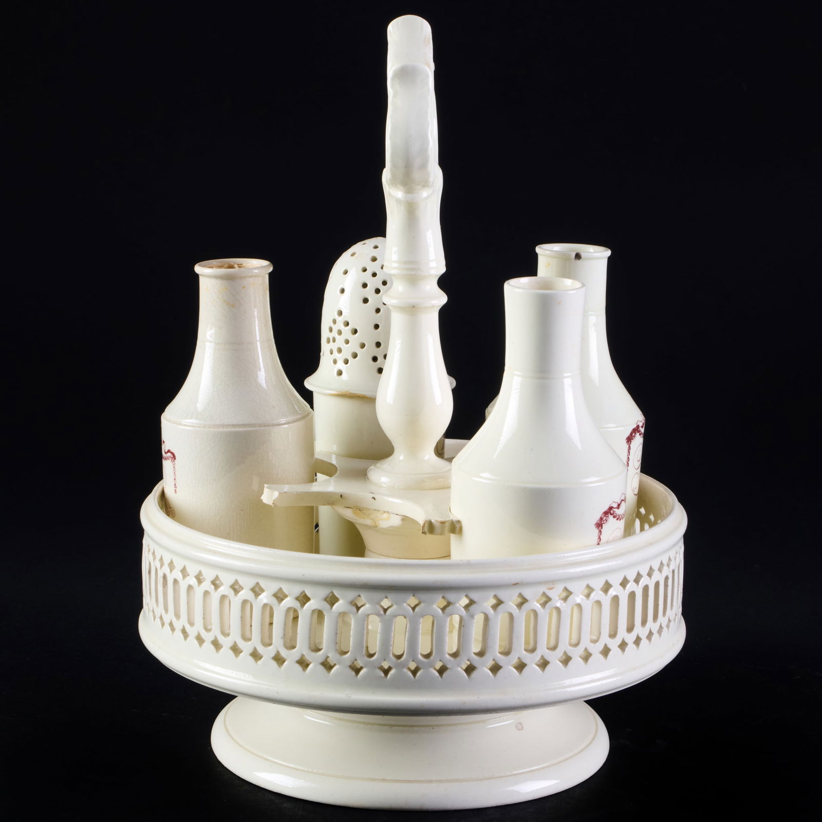 Creamware Cruet Set - 16