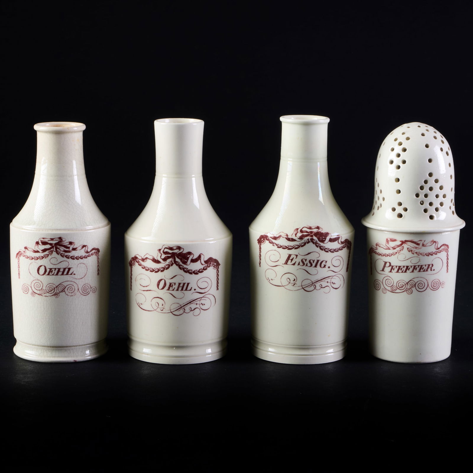 Creamware Cruet Set - 2