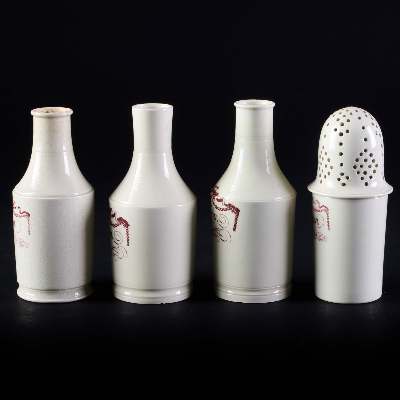 Creamware Cruet Set - 5