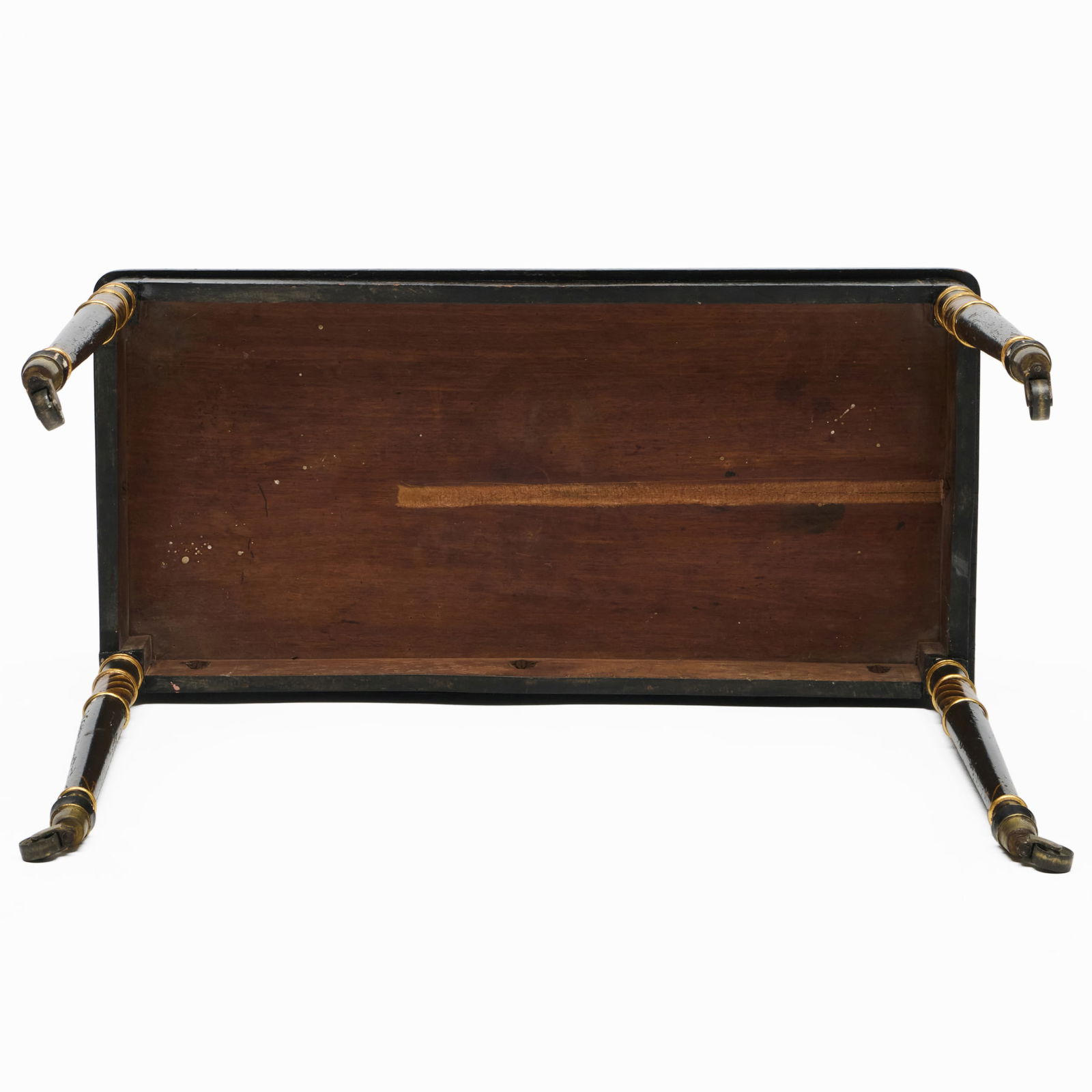 Regency Black and Gilt Painted Console Table - 10