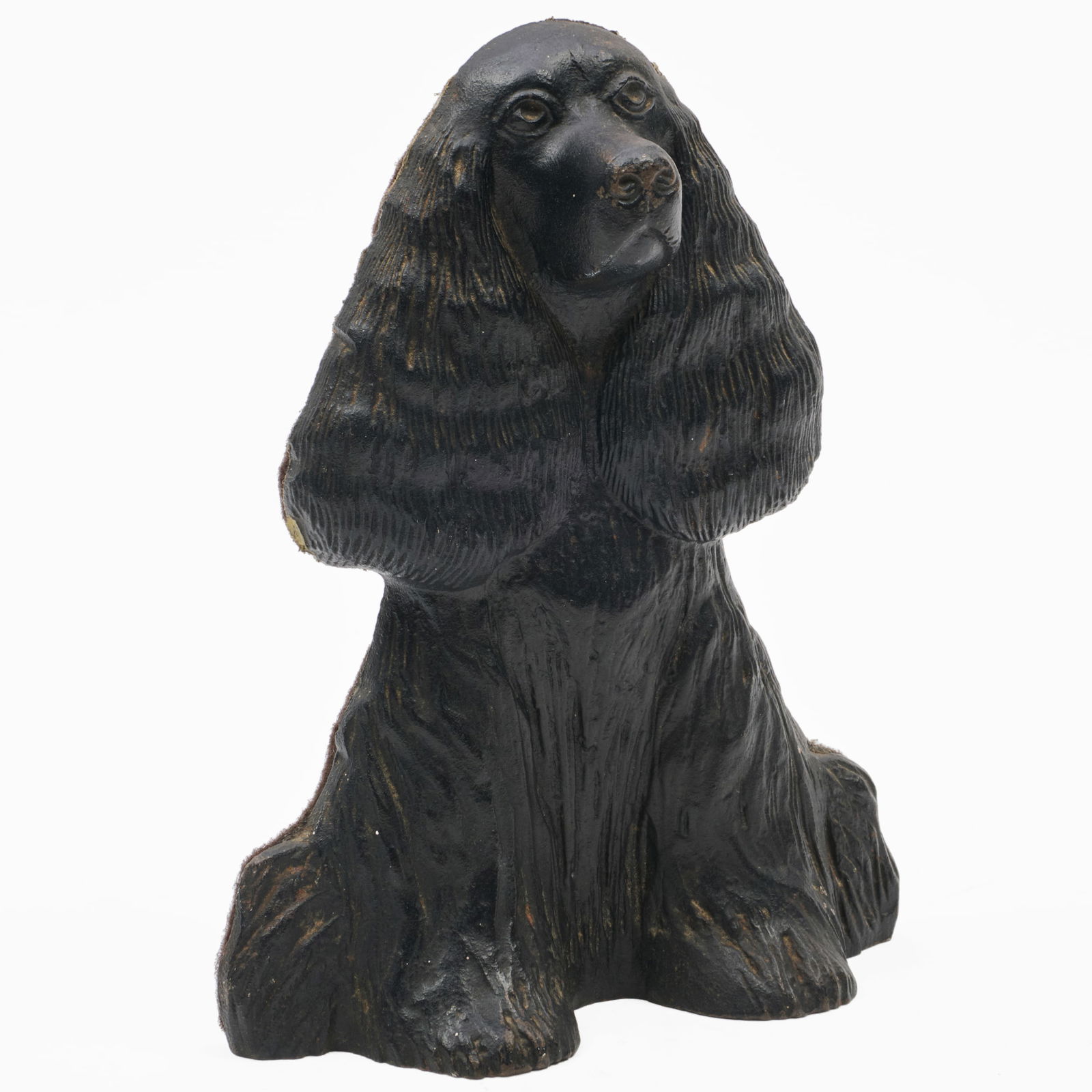 American Cast Iron Spaniel Form Door Stop: American Cast Iron Spaniel Form Door Stop Impressed factory mark on the reverse for A. Metalcrafters, Waynseboro,VA. 9 x 3 x 7 in. Sold STAIR, Hudson, NY, May 21, 2016, Lot 370 (part).