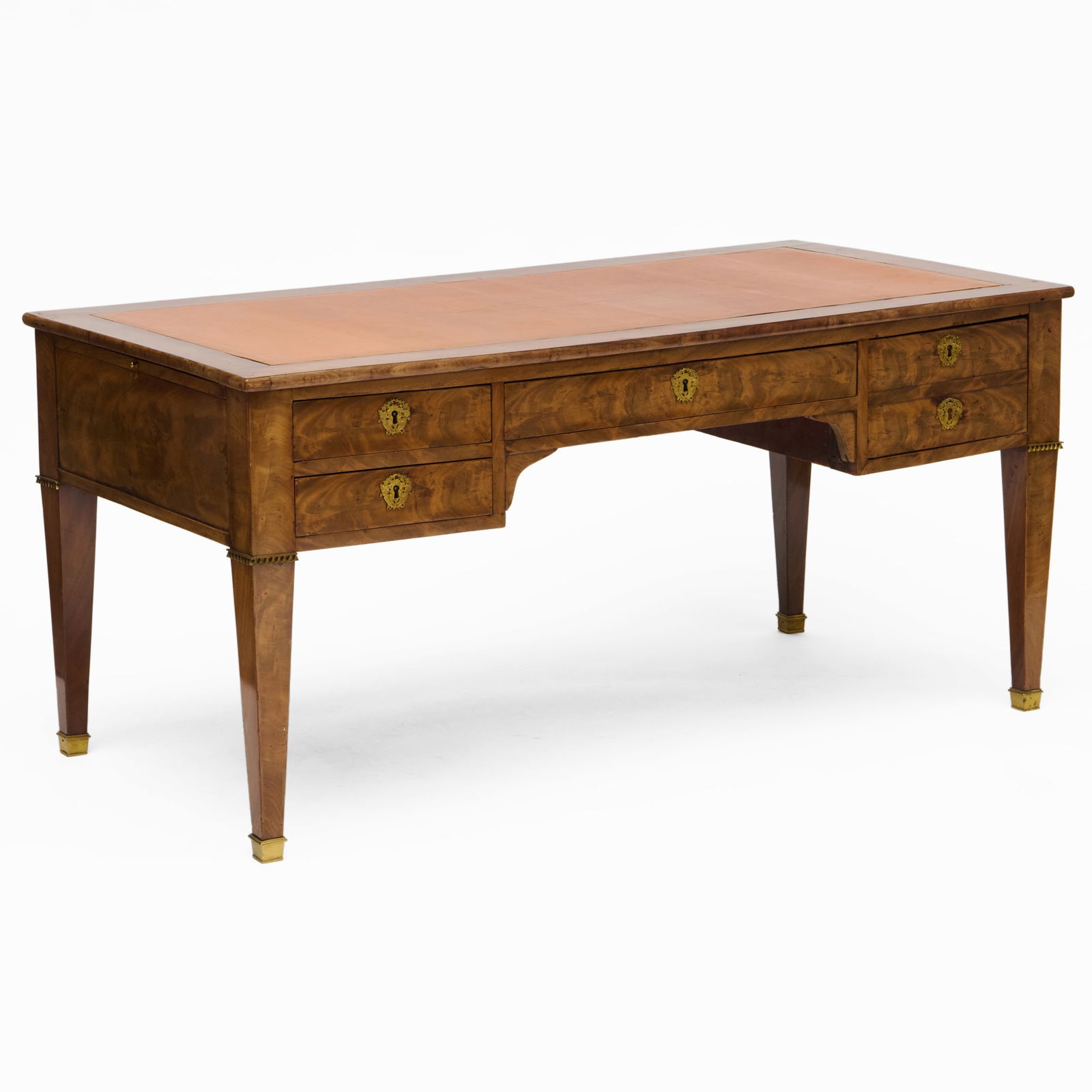 Restauration Ormolu-Mounted Mahogany Bureau Plat (1 of 13)