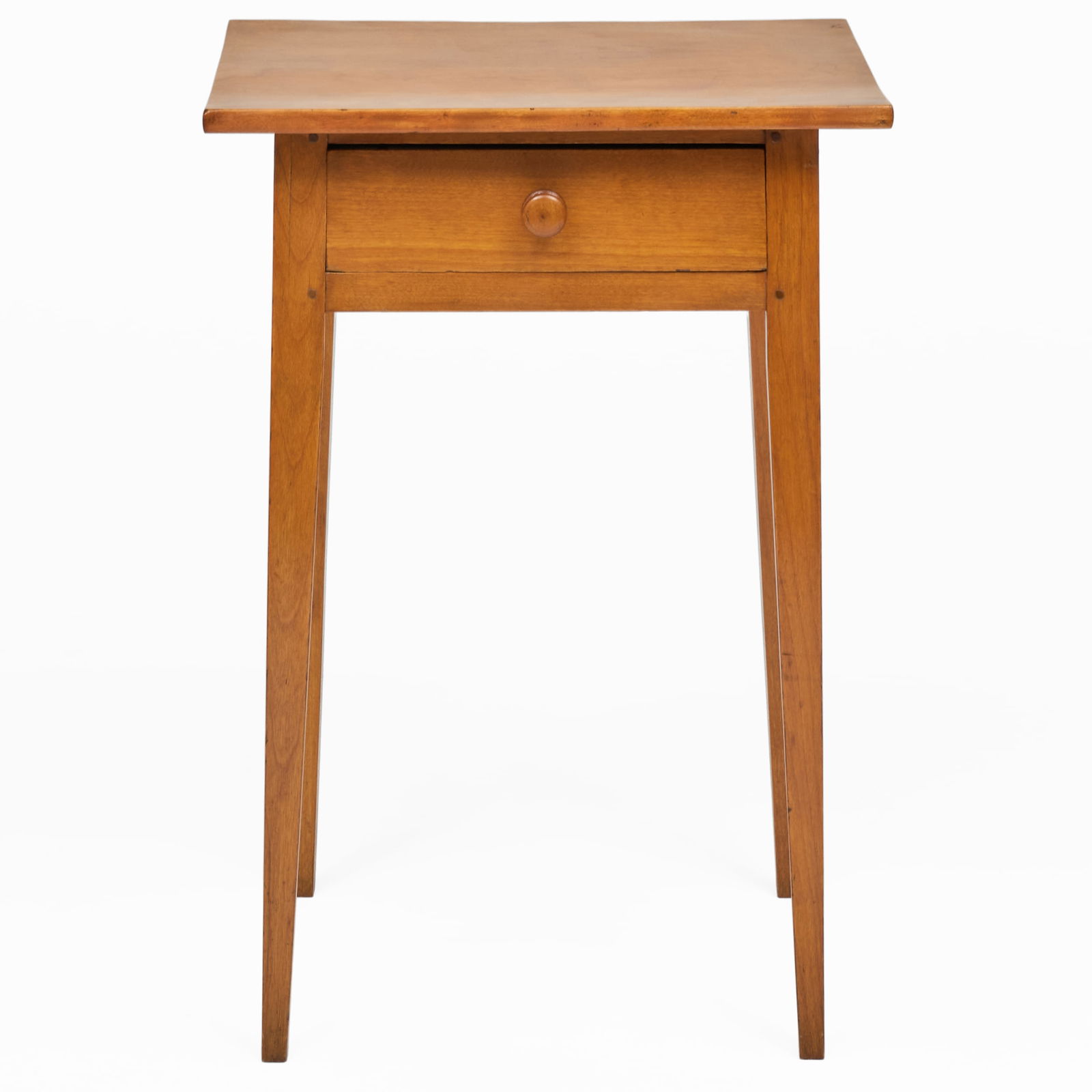 Federal Style Maple Table with Drawer - 2