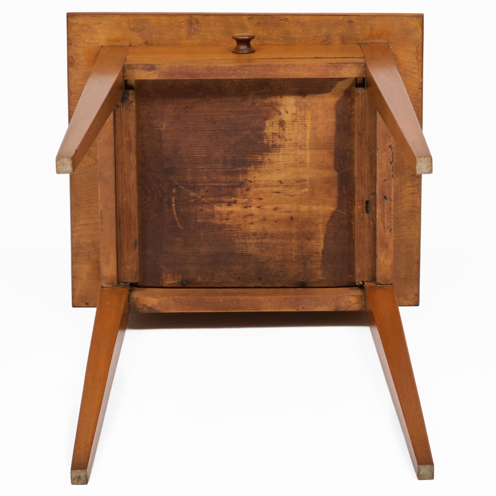 Federal Style Maple Table with Drawer - 9