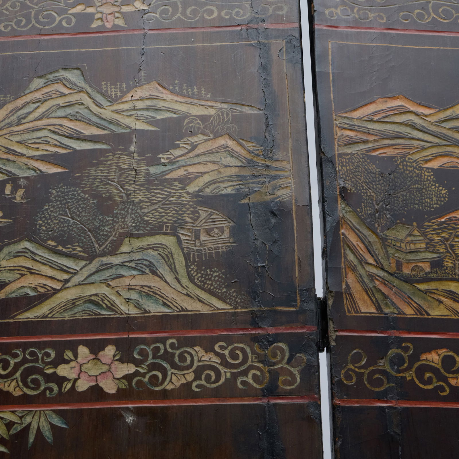 Chinese Coromandel Seven Panel Screen - 15
