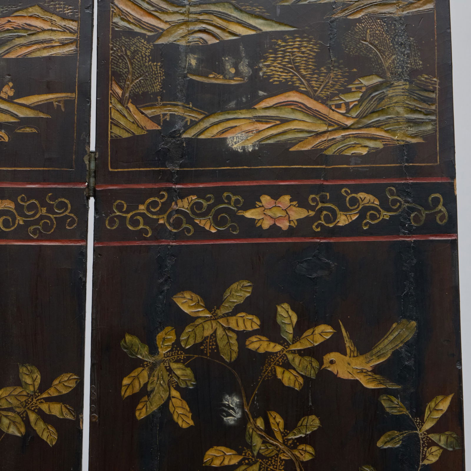 Chinese Coromandel Seven Panel Screen - 17