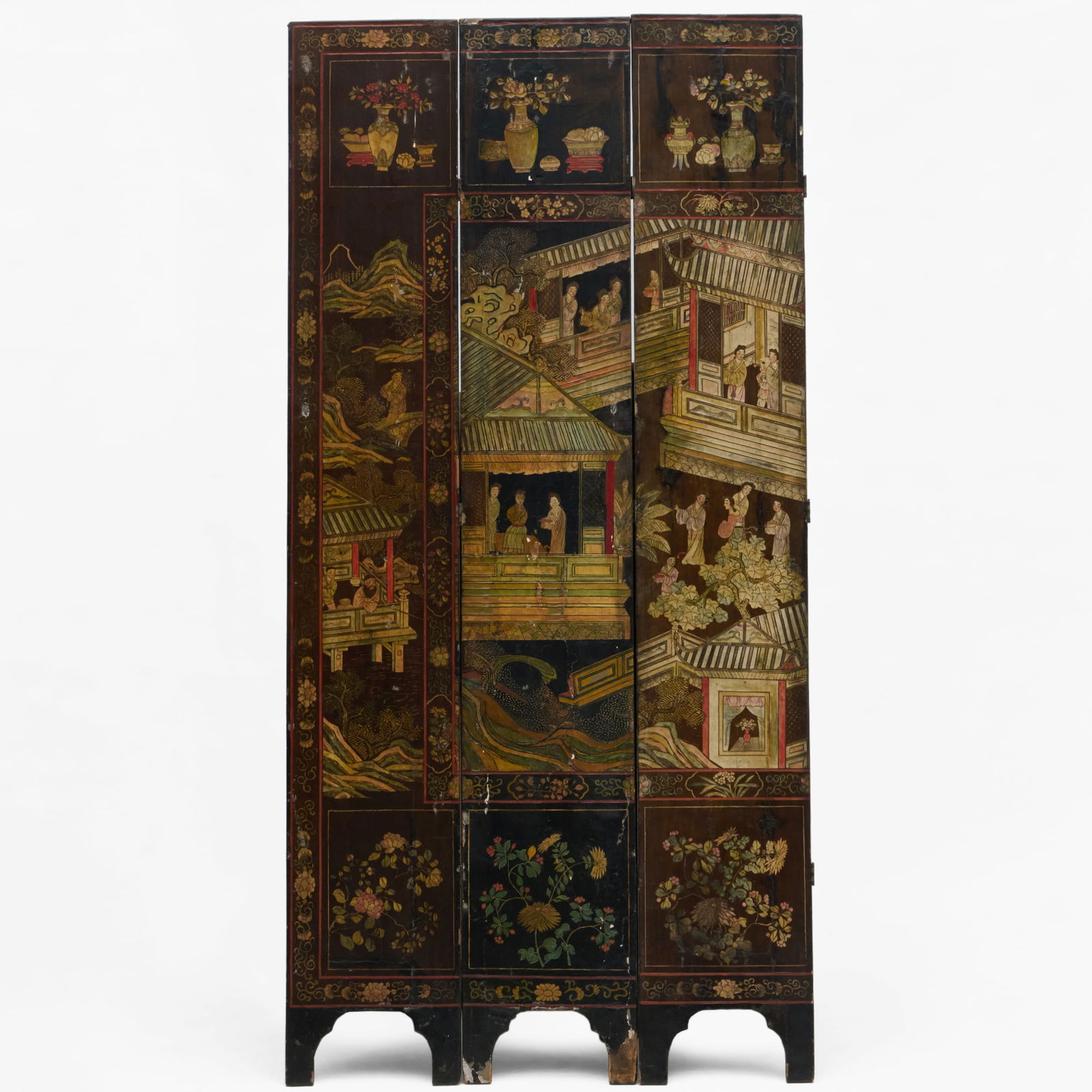Chinese Coromandel Seven Panel Screen - 18