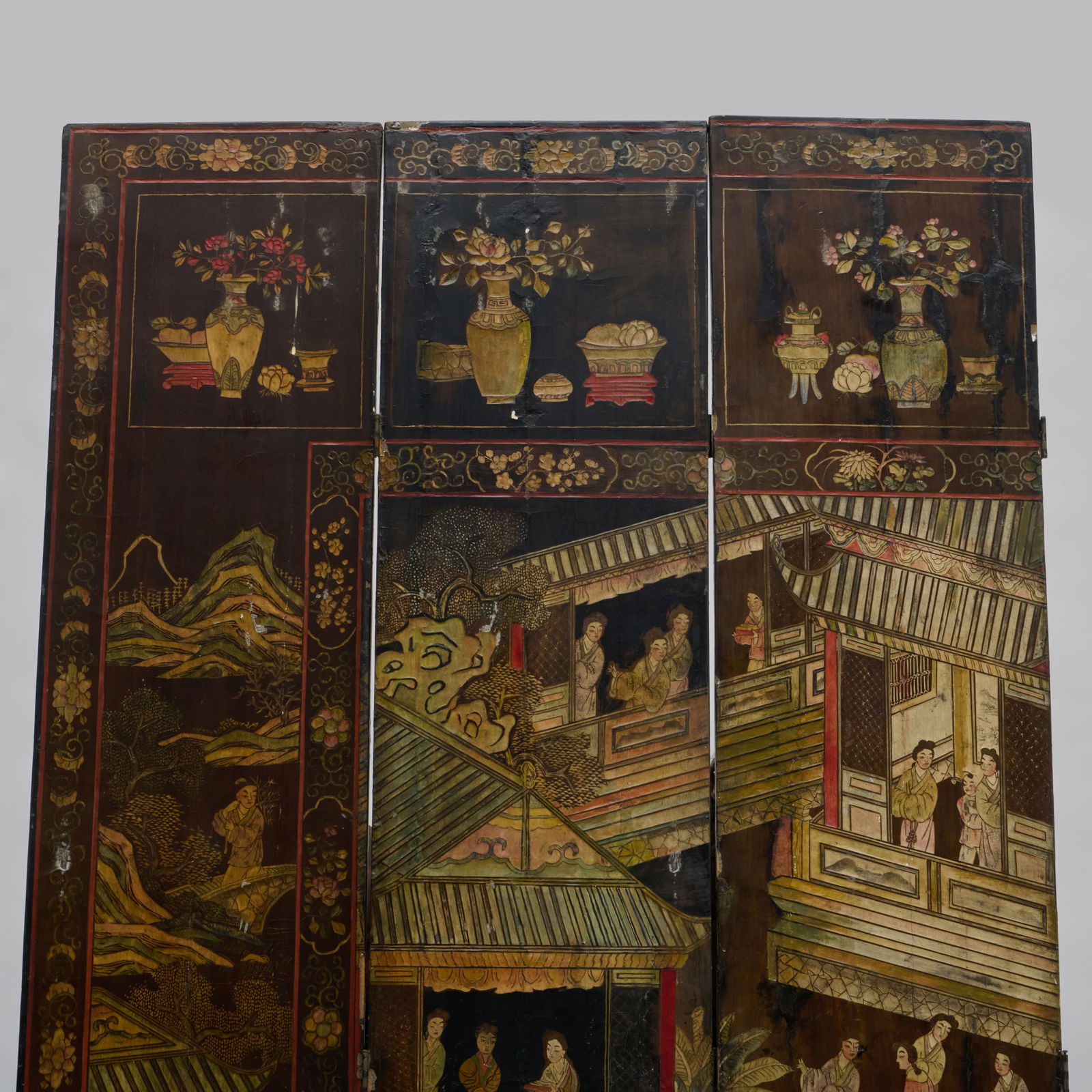 Chinese Coromandel Seven Panel Screen - 19