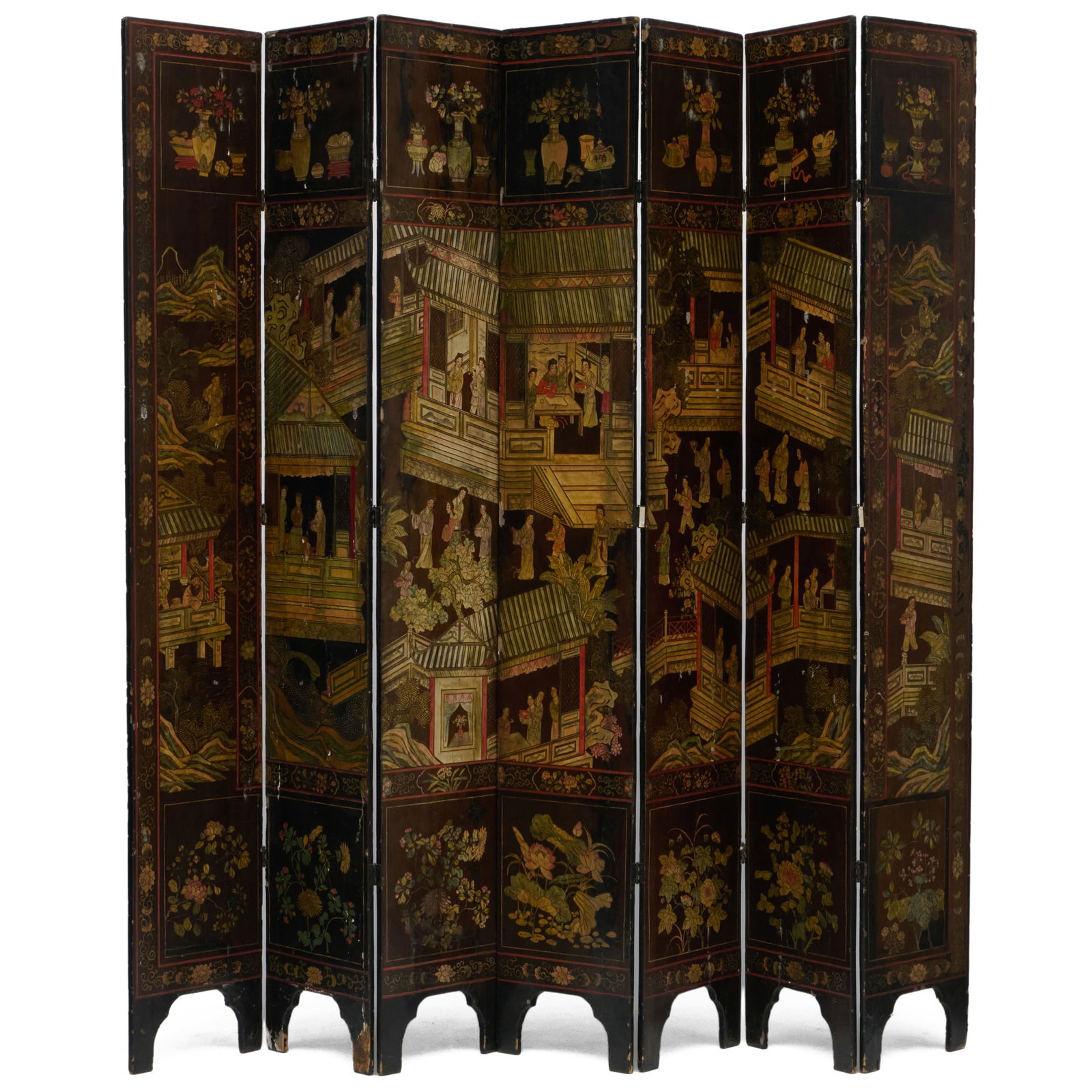 Chinese Coromandel Seven Panel Screen (1 of 20)