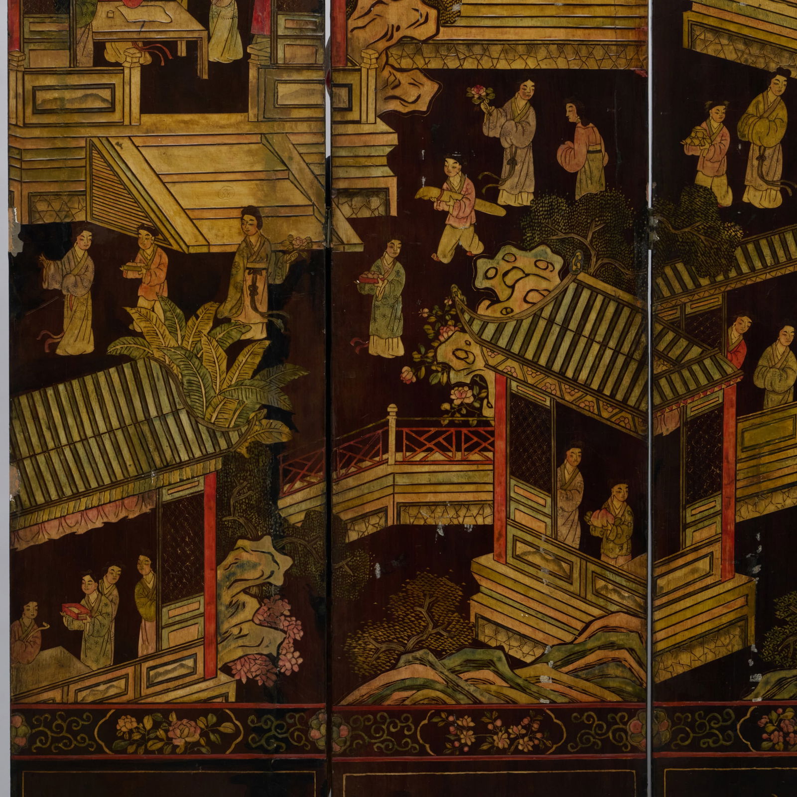 Chinese Coromandel Seven Panel Screen - 3