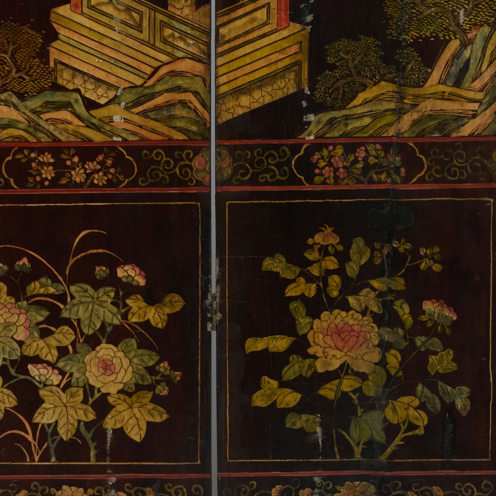 Chinese Coromandel Seven Panel Screen - 4