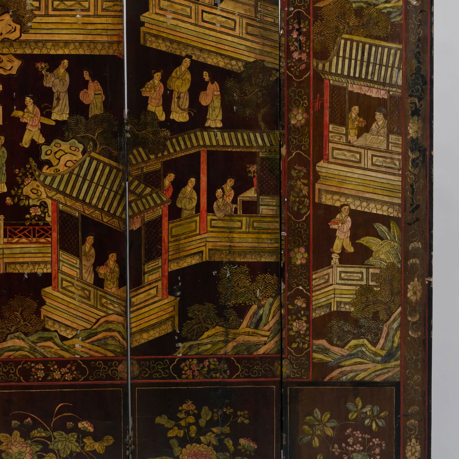 Chinese Coromandel Seven Panel Screen - 5