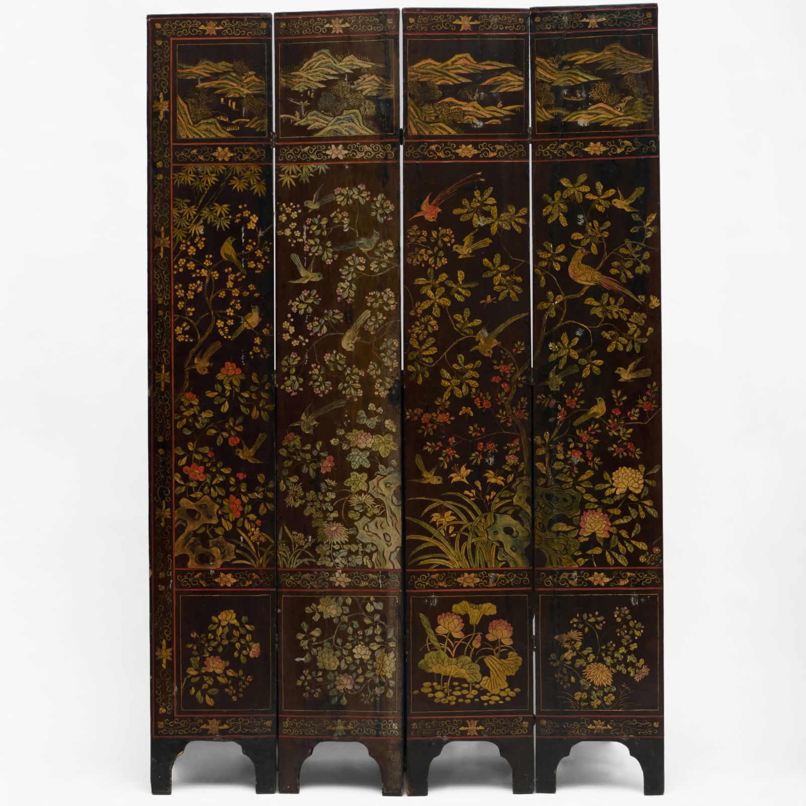 Chinese Coromandel Seven Panel Screen - 6