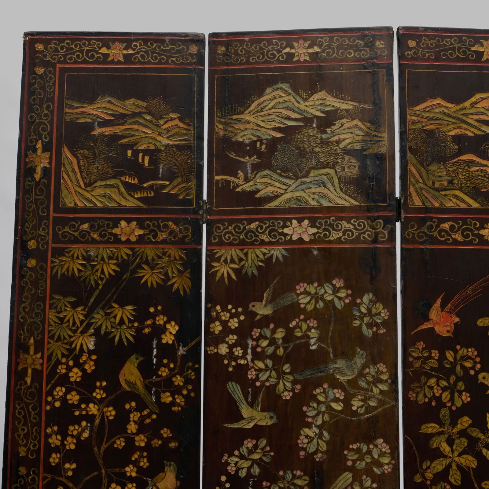 Chinese Coromandel Seven Panel Screen - 7