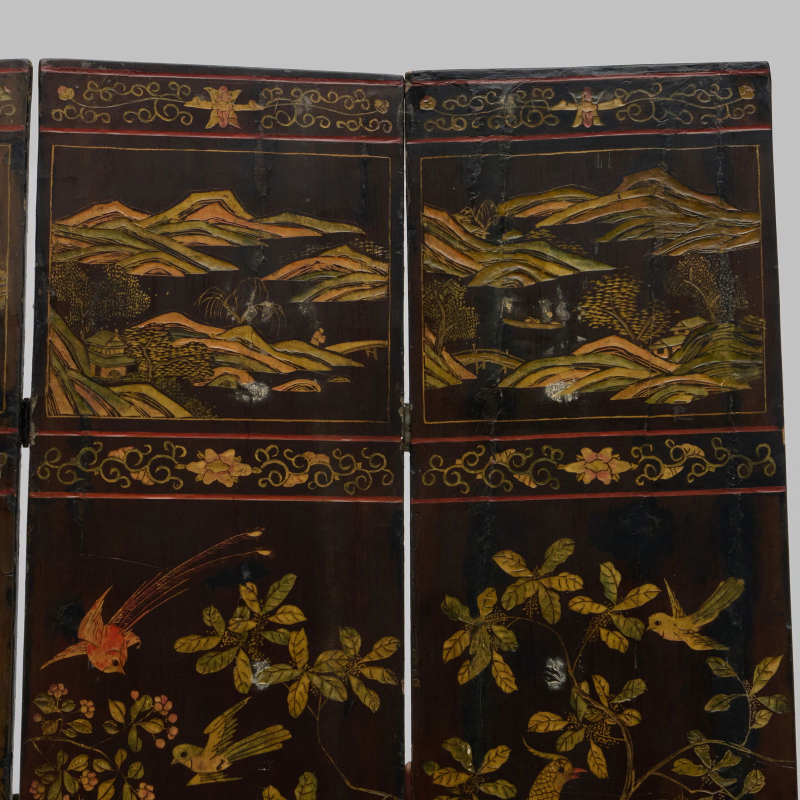 Chinese Coromandel Seven Panel Screen - 8